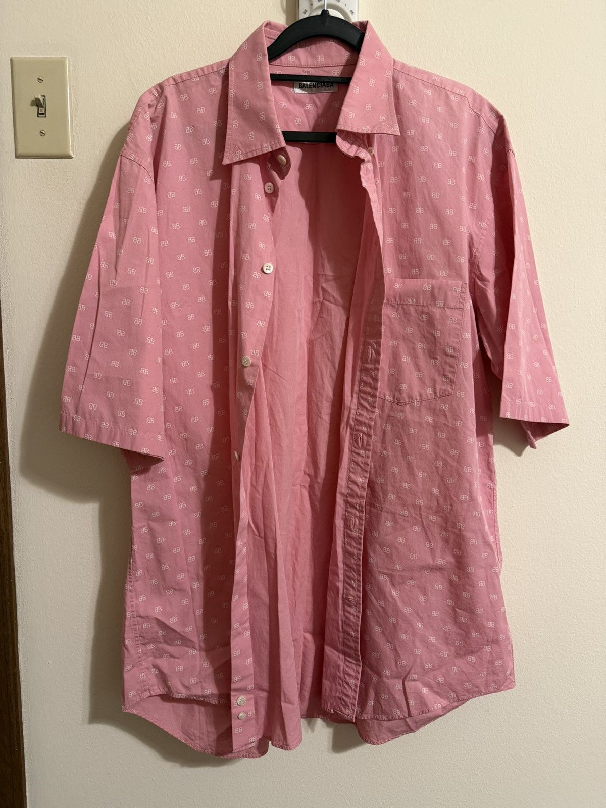 Balenciaga Balenciaga Short Sleeve Shirt Made in Italy Size US L / EU 52-54 / 3 - 2 Thumbnail
