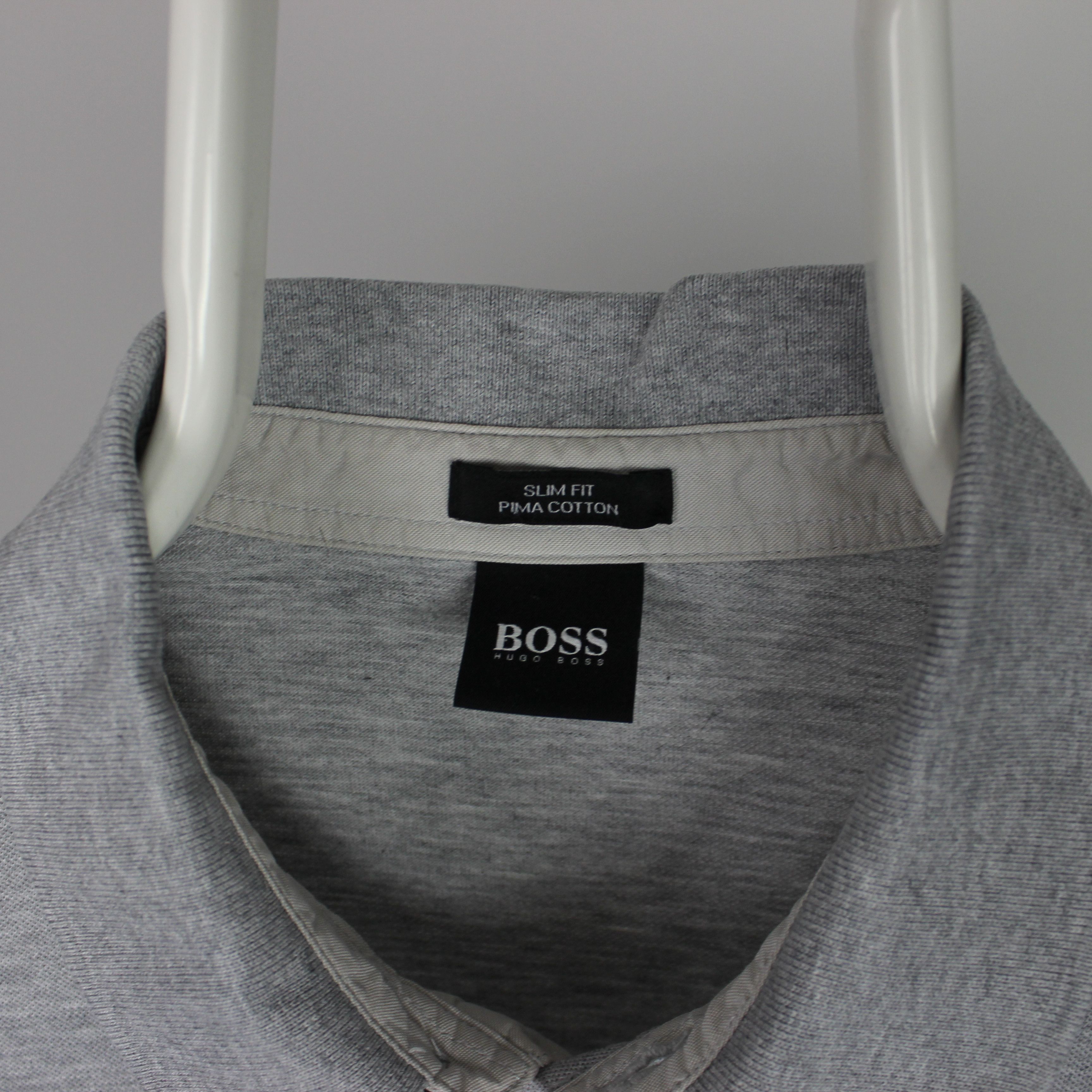 Hugo Boss Hugo Boss polo shirt men cotton gray M L Size US L / EU 52-54 / 3 - 3 Thumbnail