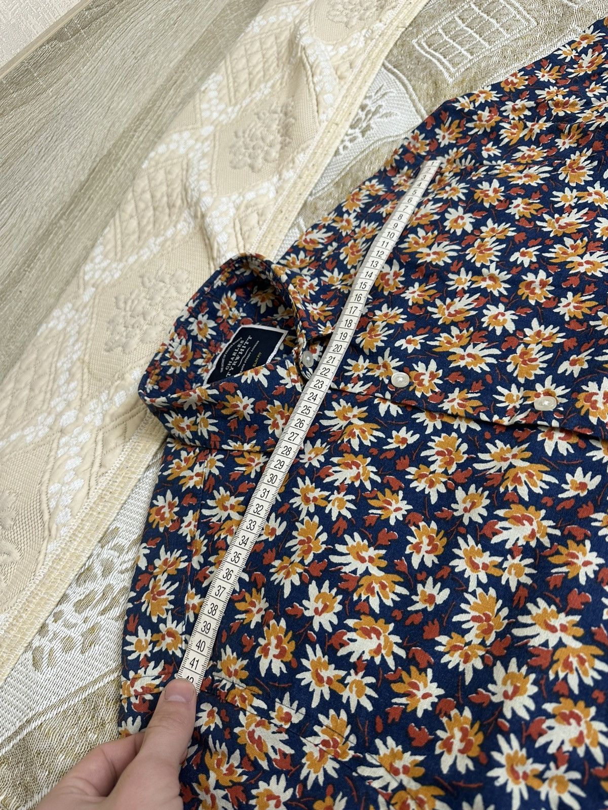 Charles Tyrwhitt 🔥 Charles Tyrwhitt Floral Hawaiian Linen Button Up Shirt Size US S / EU 44-46 / 1 - 6 Thumbnail