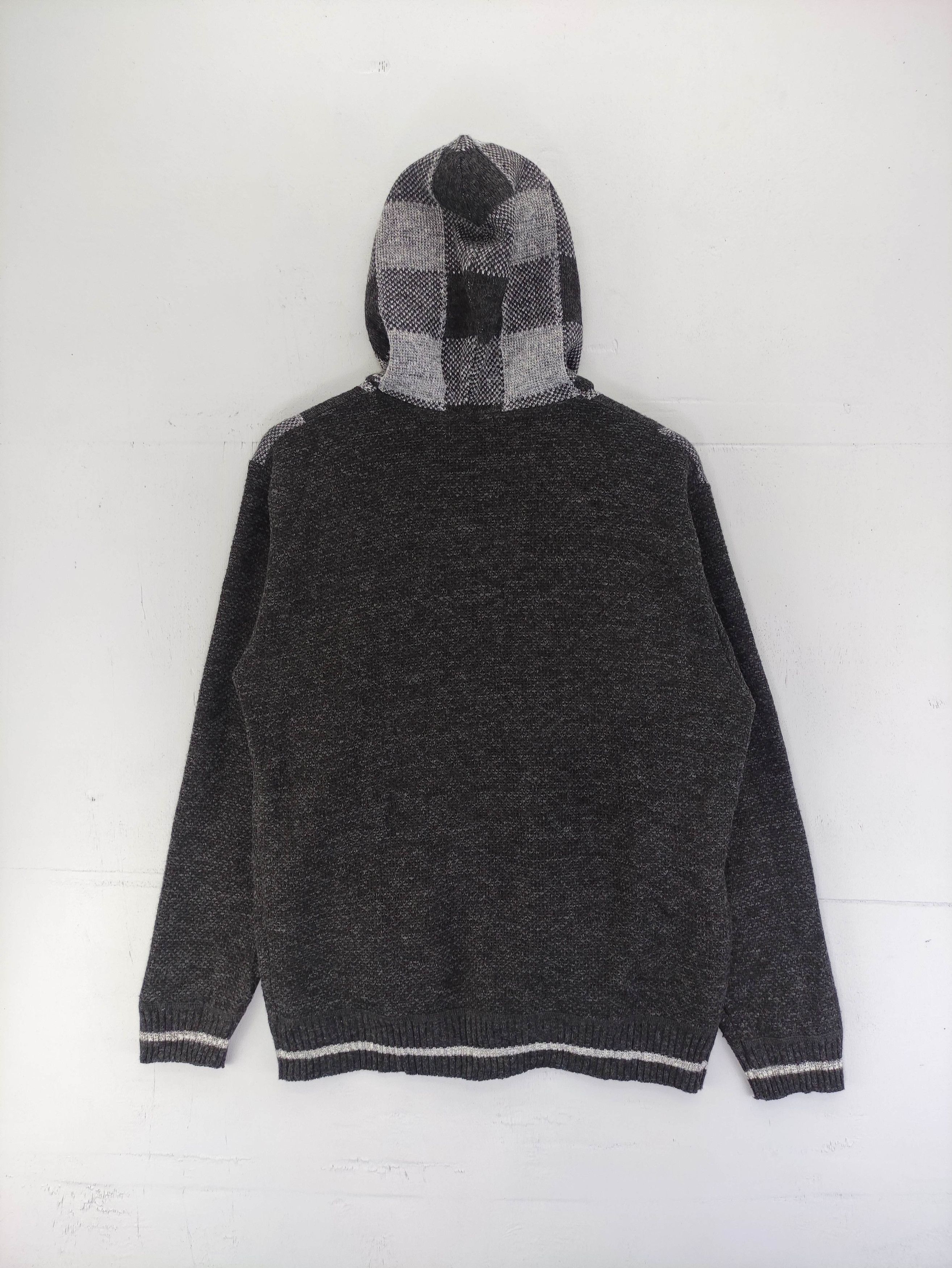 Japanese Brand Vintage Inspire knit Hoodie Lined Fleece Jacket Size US M / EU 48-50 / 2 - 7 Thumbnail