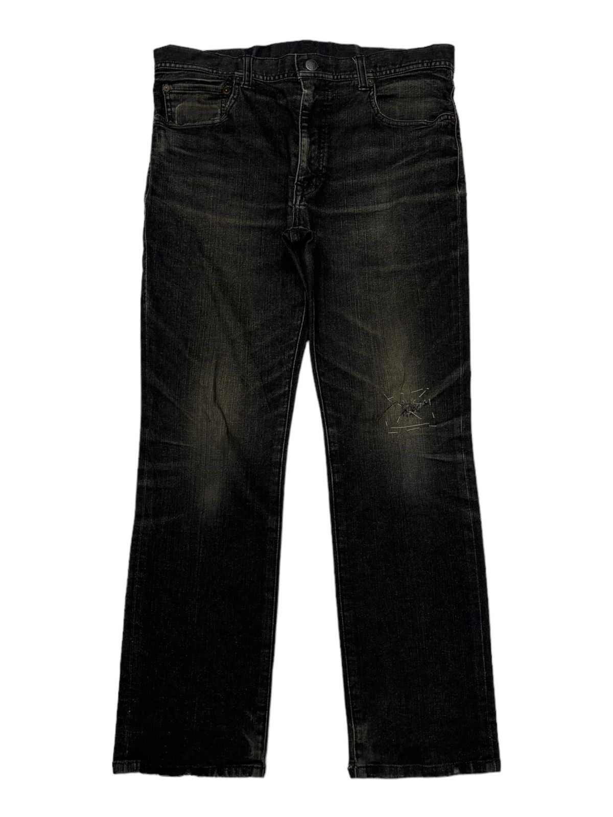 KOJIMA GENES × Yohji Yamamoto MADE IN JAPAN DENIM WORKS KOJIMA BLACK COAT JEANS Size US 33 - 1 Thumbnail