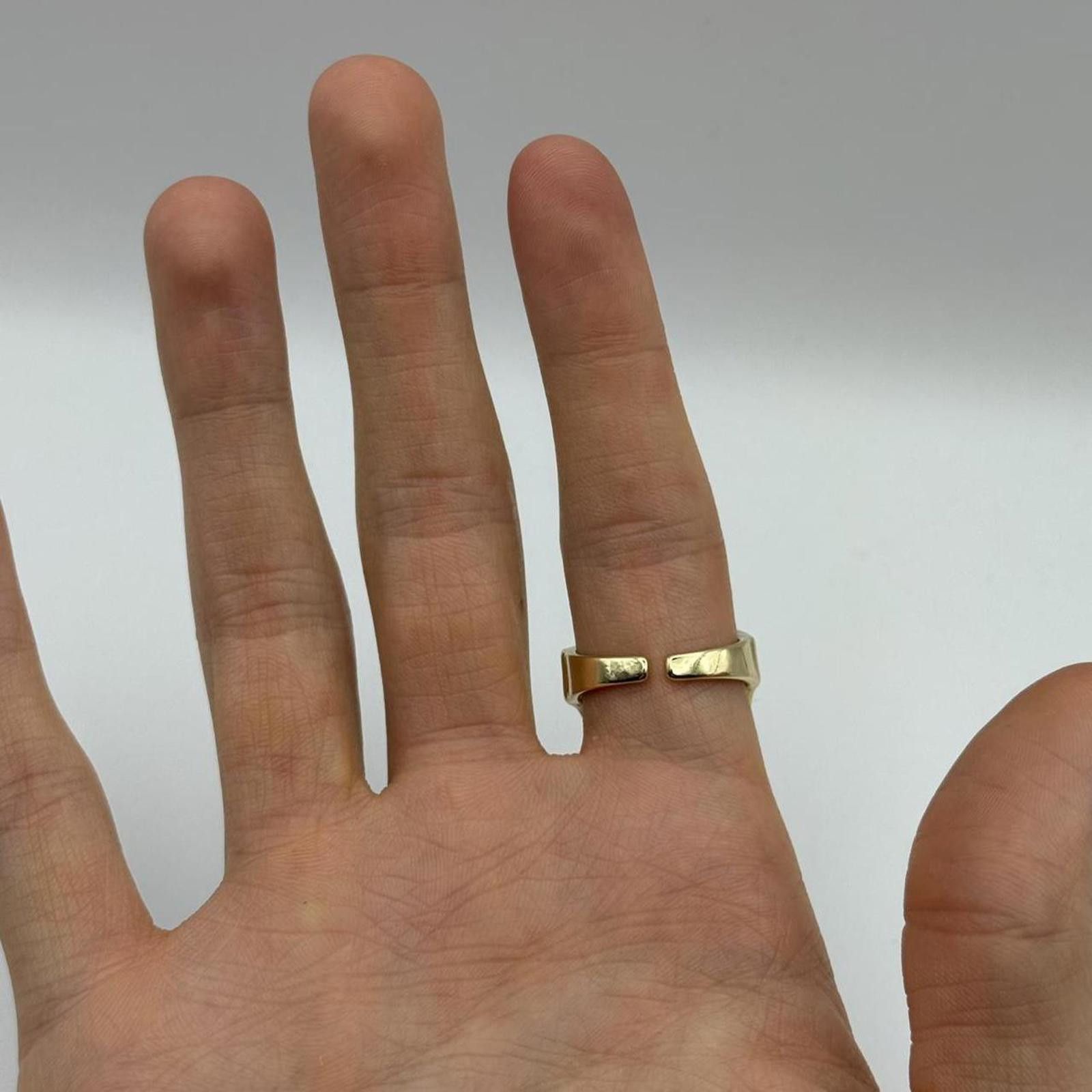 Other y2k 2000s style mf doom gold ring Size ONE SIZE - 4 Thumbnail