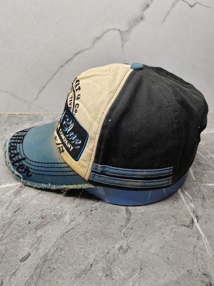 Japanese Brand Vintage Standard Blue Sand Master Distressed Style Cap Hat Size ONE SIZE - 4 Thumbnail