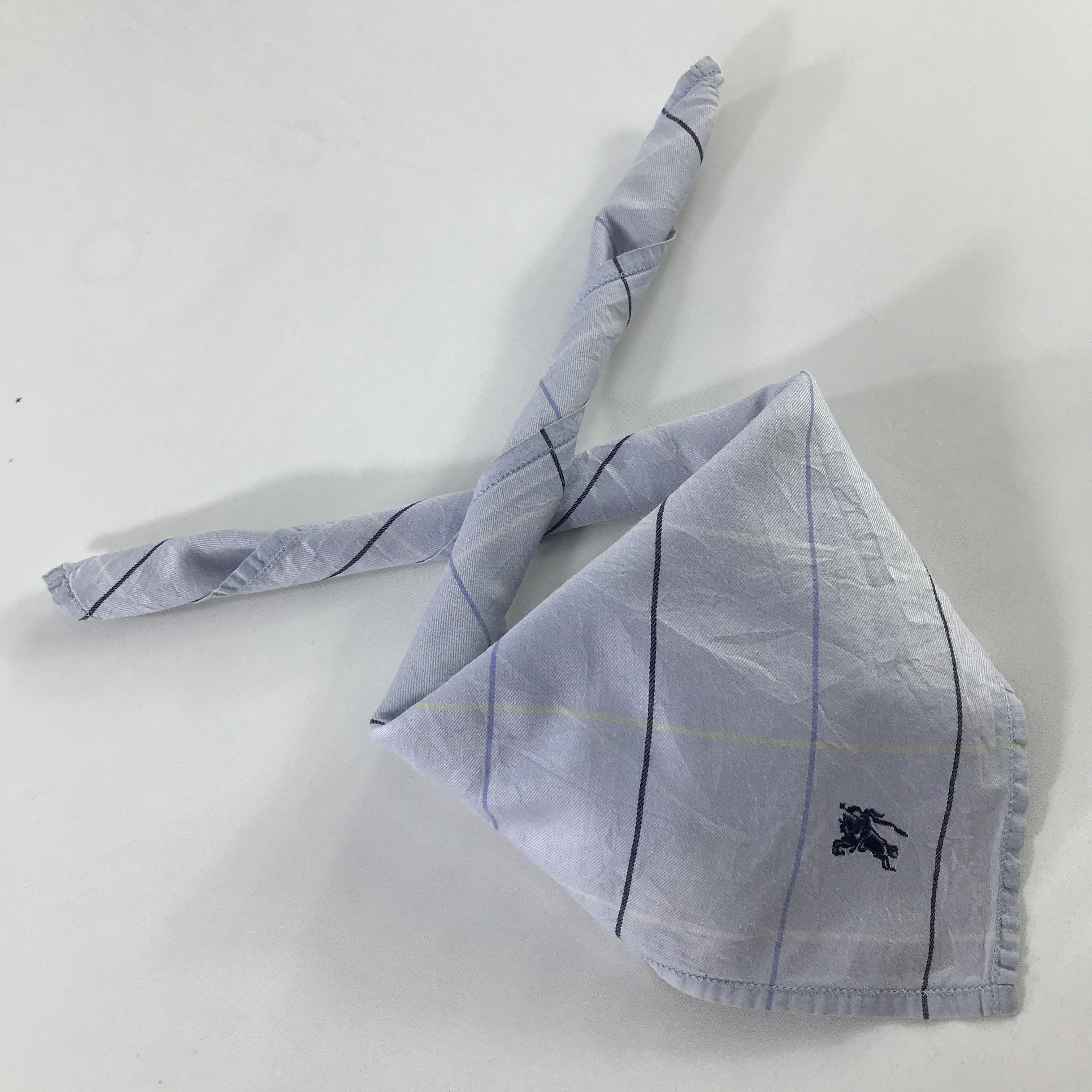 Burberry × Vintage Burberry Bandana / Handkerchief / Neckerchief - S643 Size ONE SIZE - 4 Thumbnail