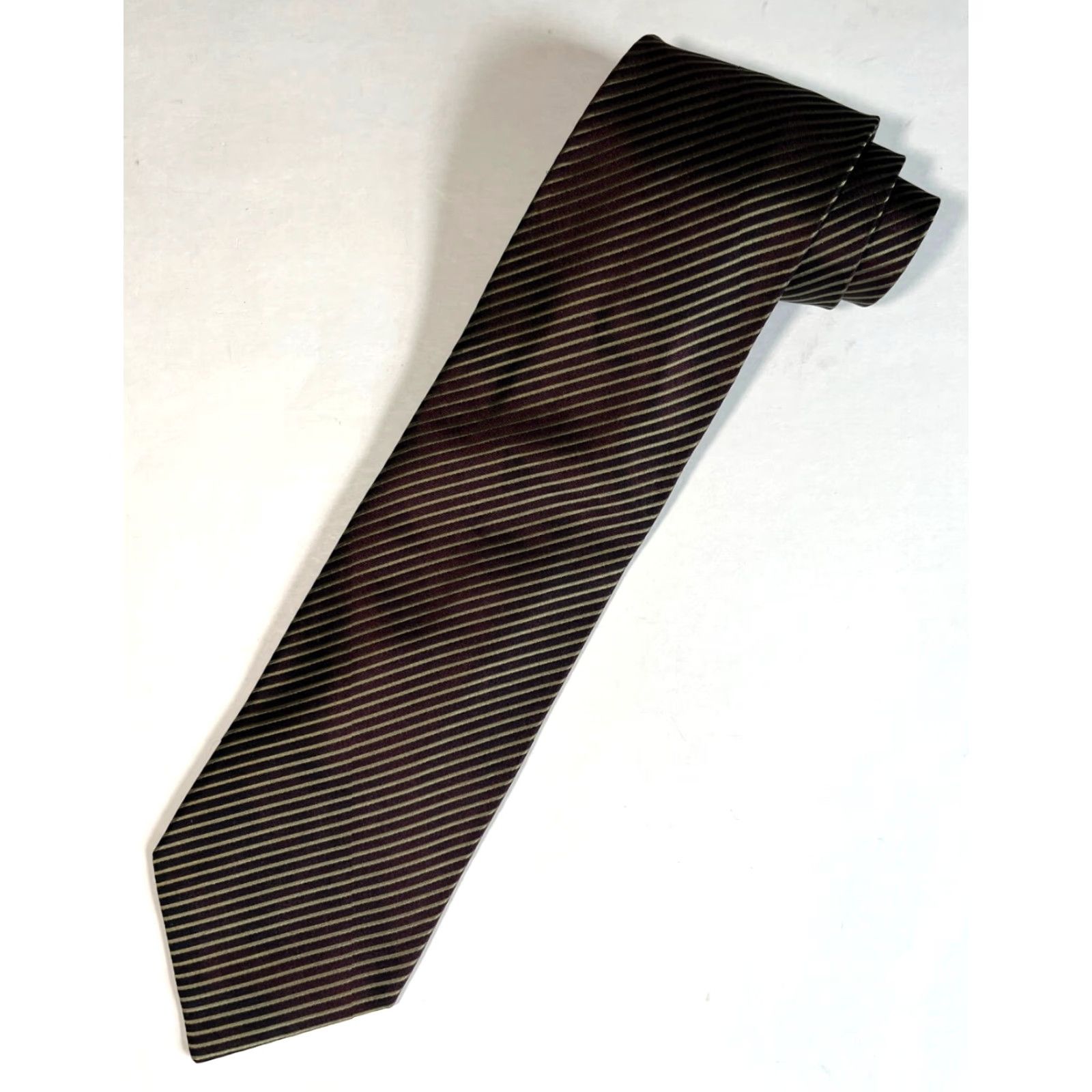 Giorgio Armani VINTAGE Giorgio Armani Cravatte Luxury Silk Tie Striped Made in Italy Size ONE SIZE - 2 Thumbnail