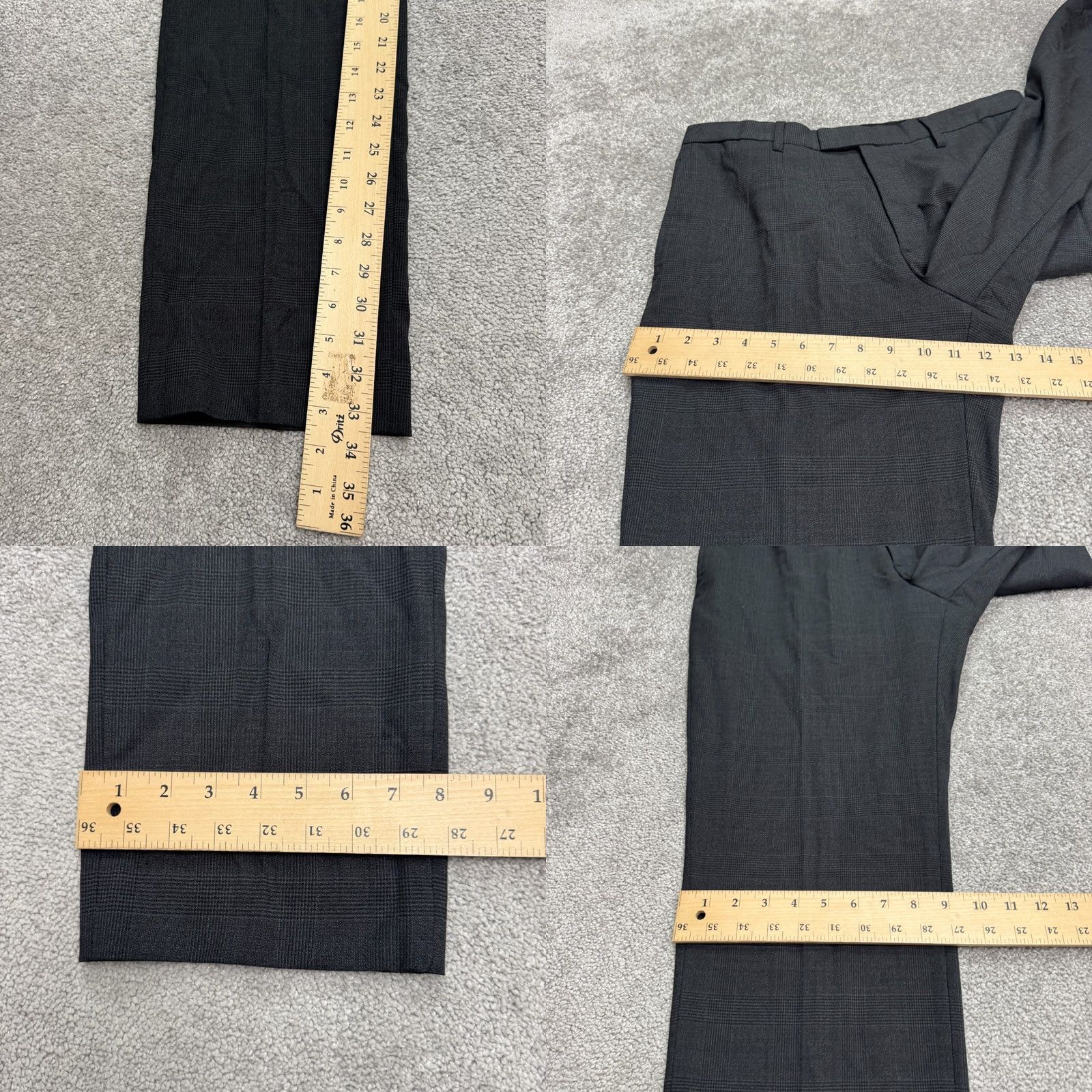 Banana Republic Banana Republic Slim Performance Wool Dress Pants Mens 34x34 Charcoal Gray Plaid Dress Pants Slim Men 34in 34in Gray Wool Ban... Size US 34 / EU 50 - 10 Thumbnail