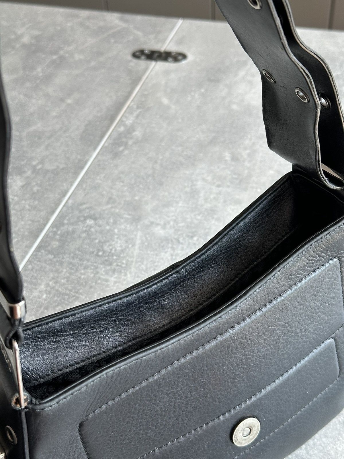 Dior DIOR Street Chic Columbus Evening Black Leather Shoulder Bag Size ONE SIZE - 20 Thumbnail