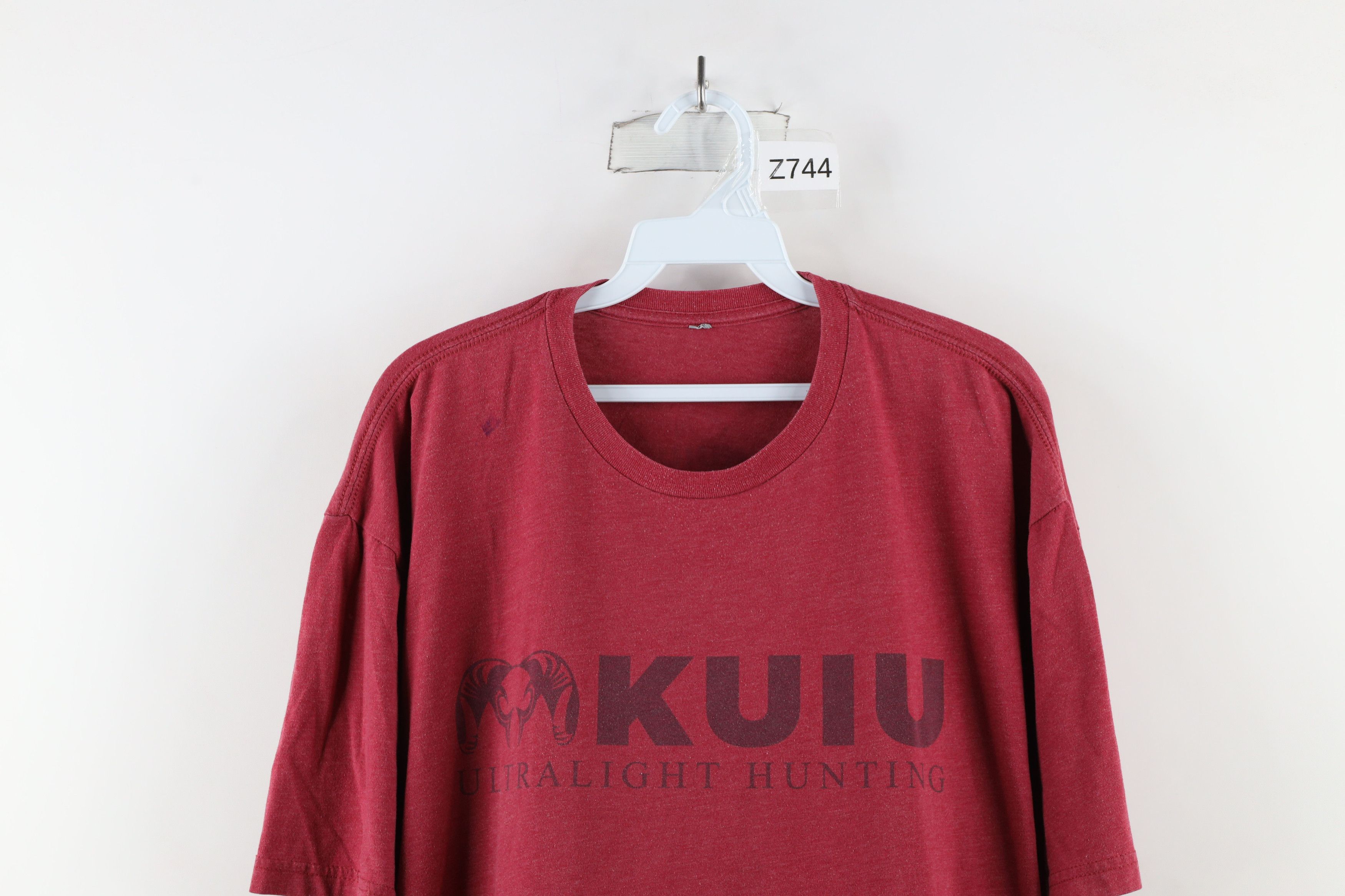 Vintage Kuiu Spell Out Ultralight Hunting Short Sleeve T-Shirt Red Size US XXL / EU 58 / 5 - 2 Thumbnail