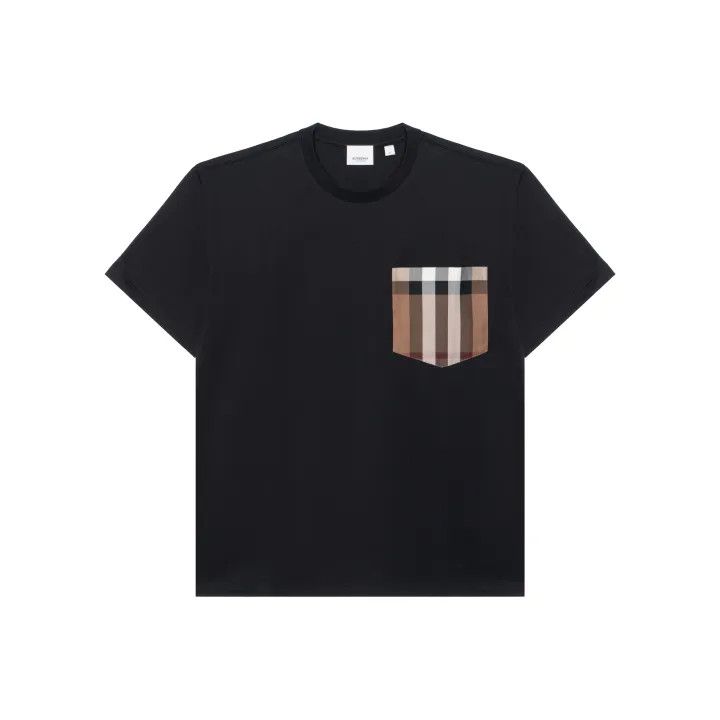 Burberry Burberry Check Pocket Loose T-Shirt for Women 0079 Size M / US 6-8 / IT 42-44 - 1 Thumbnail