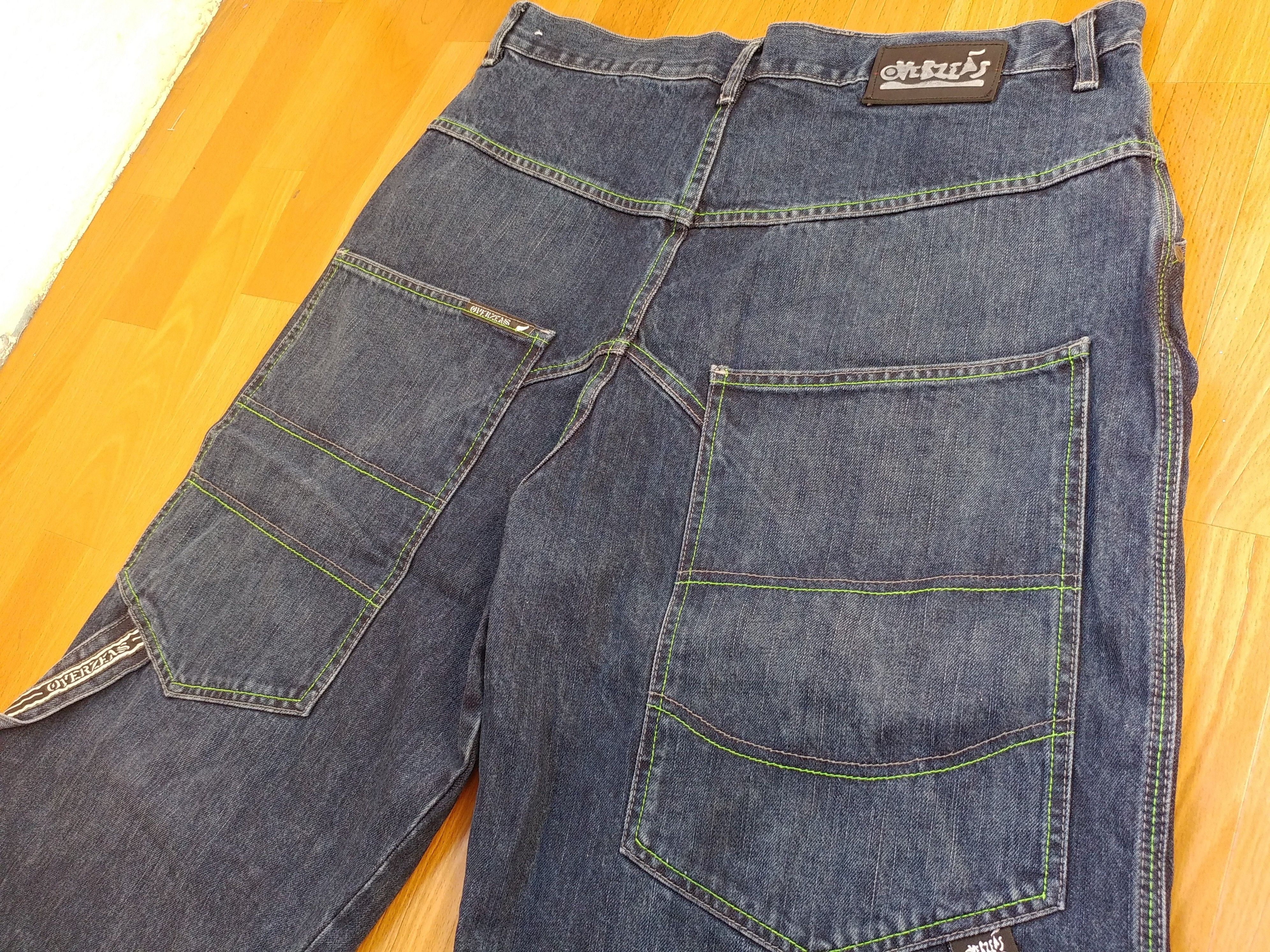 Vintage Overseas jeans shorts, vintage denim hip hop, 90s, size W 34 Size US 34 / EU 50 - 6 Thumbnail