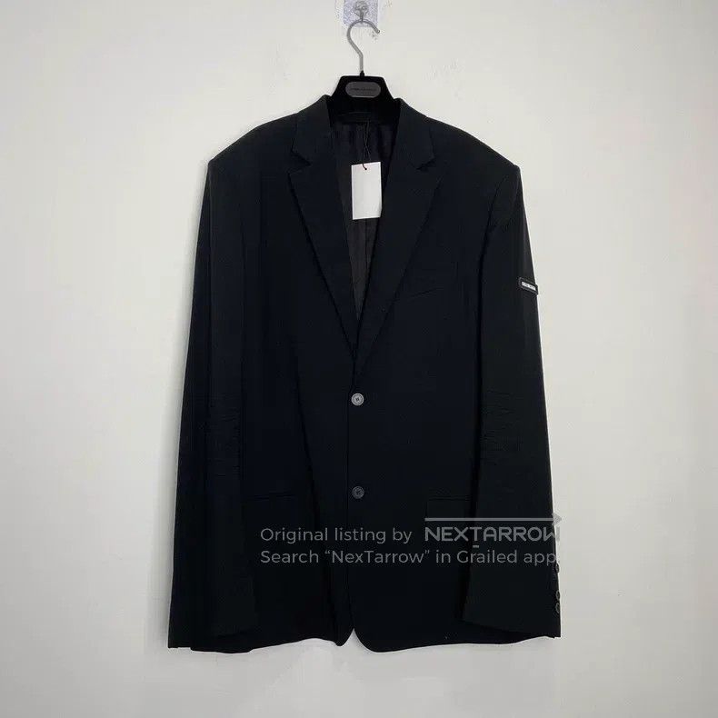 Balenciaga Balenciaga Pleated sleeve label jacket Size US S / EU 44-46 / 1 - 1 Thumbnail