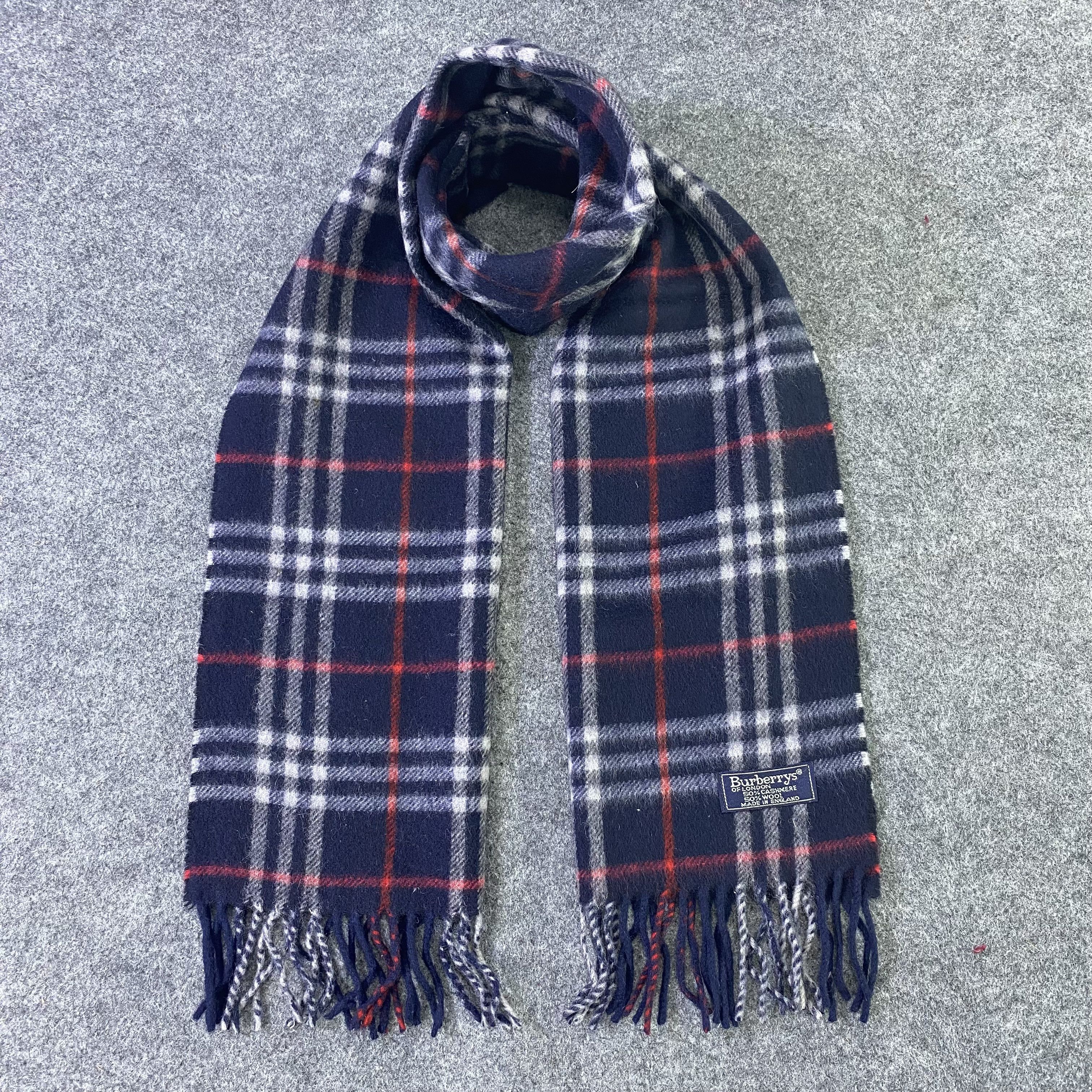 Burberry × Vintage BURBERRY Scarf / Muffler / Neckwear -T822 Size ONE SIZE - 1 Thumbnail