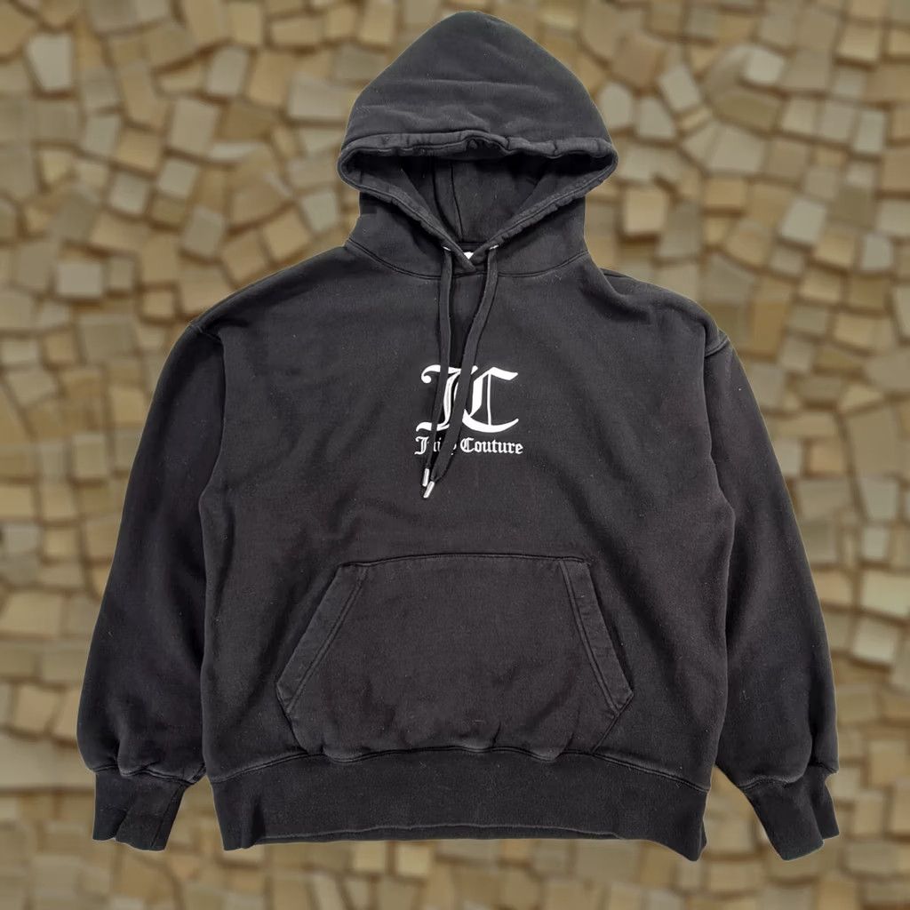 Juicy Couture Juicy Couture Womens Fleece Tracksuit Set - Medium Black Casual Activewear Size M / US 6-8 / IT 42-44 - 1 Thumbnail