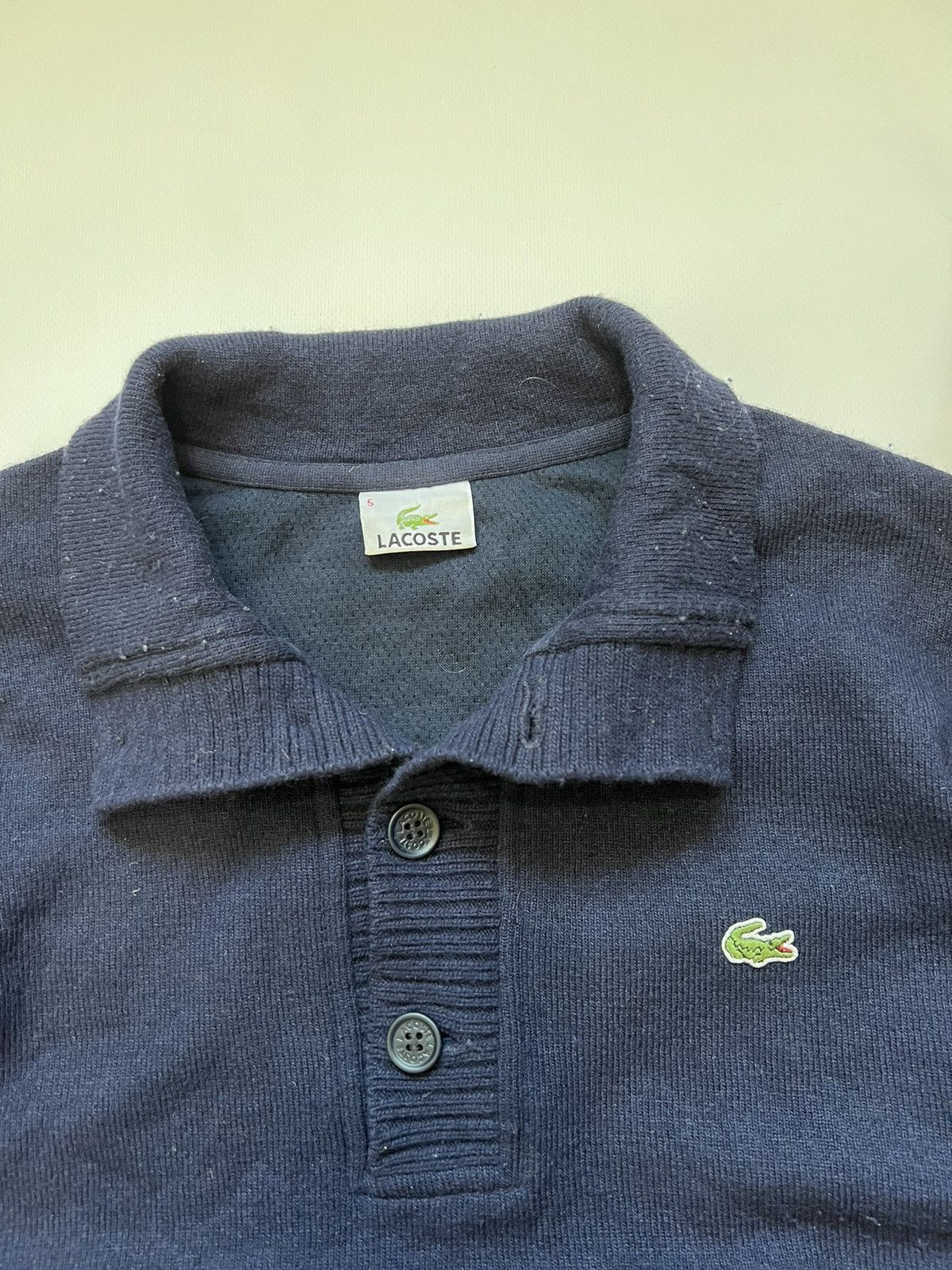 Lacoste Vintage Lacoste Wool Sweater Size US L / EU 52-54 / 3 - 2 Thumbnail