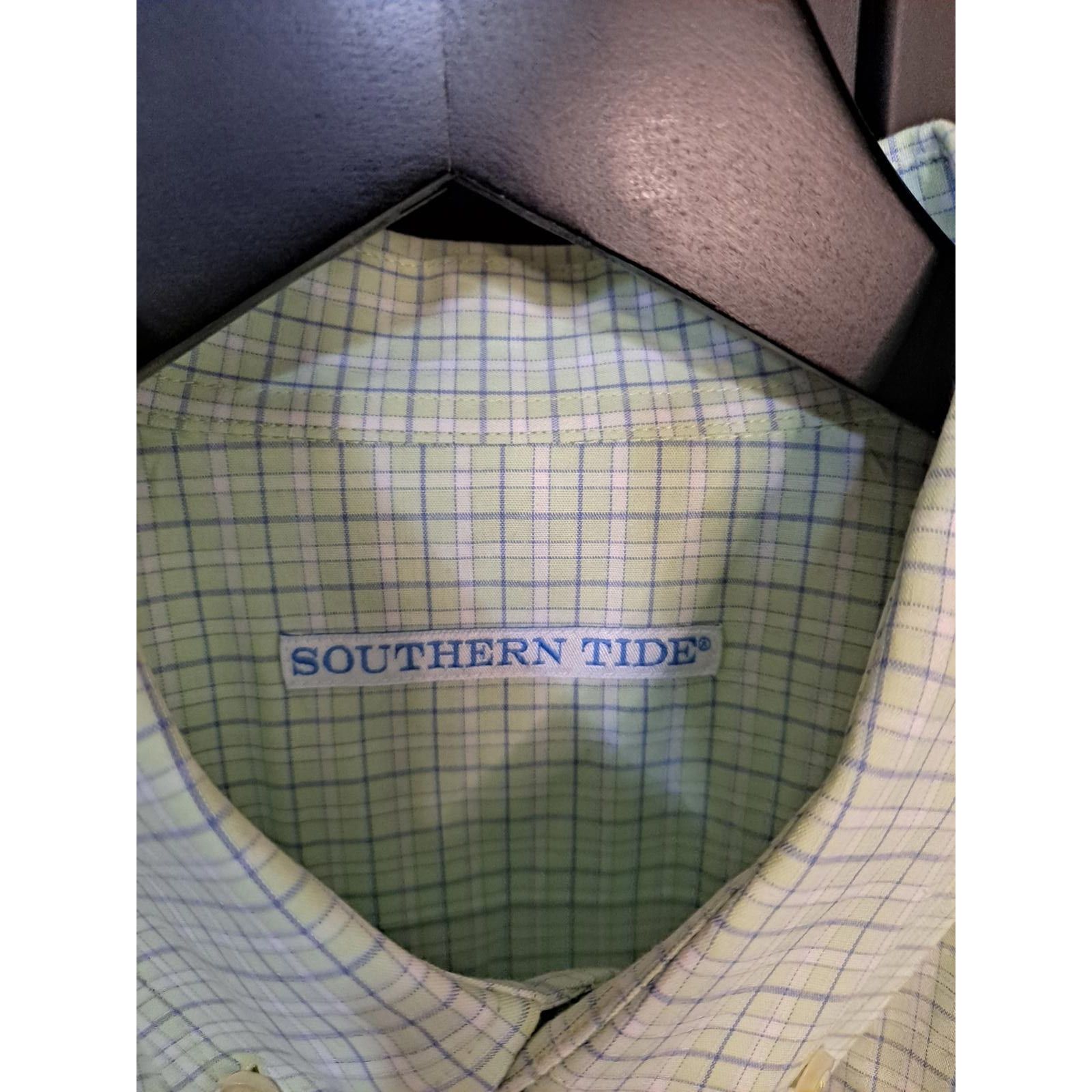 Southern Tide Southern Tide Green and Blue Button Down Shirt Size US M / EU 48-50 / 2 - 3 Thumbnail