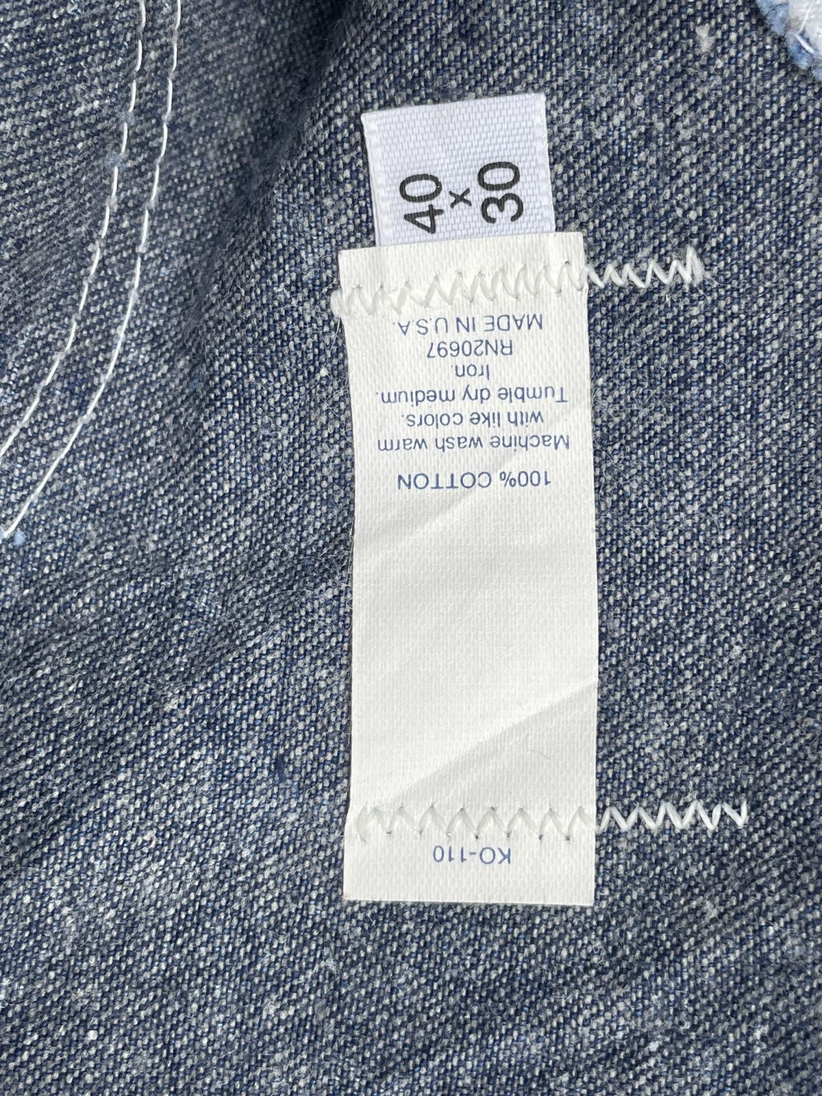 Dickies × Vintage Vintage 70’s Dickies Work Denim Size US 40 / EU 56 - 14 Thumbnail