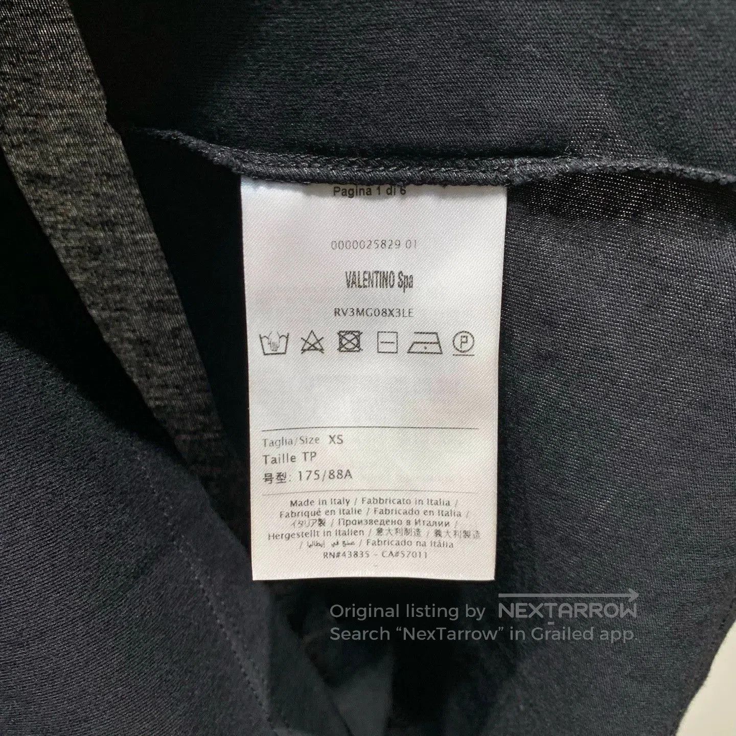 Valentino Valentino Classic Black Short Sleeve Top. Size US XS / EU 42 / 0 - 8 Thumbnail