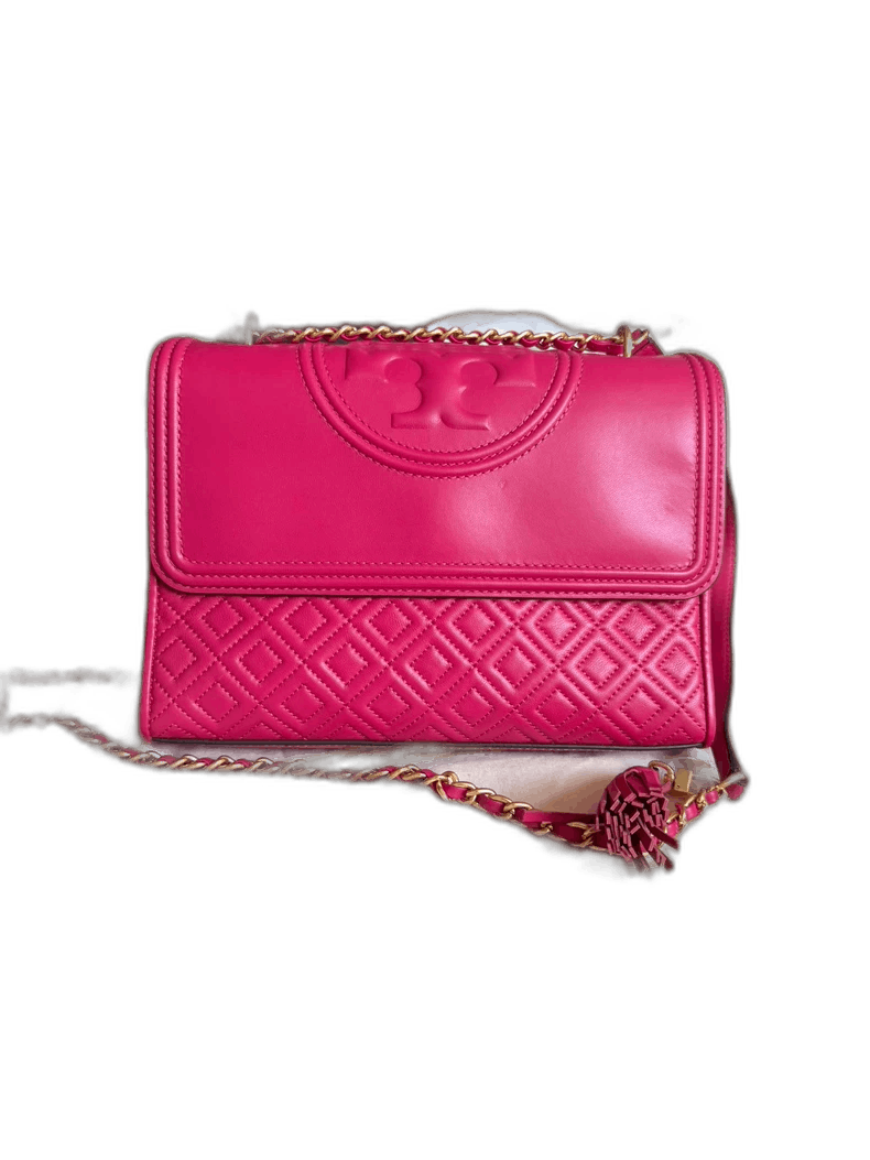 Tory Burch Tory Burch Pink Shoulder Bag with Tassel-yf Size ONE SIZE - 1 Thumbnail