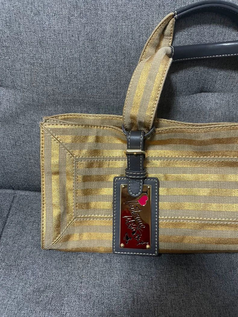 Vivienne Westwood Vivienne Westwood size os Rare yellow striped Japanese meta Size ONE SIZE - 6 Thumbnail