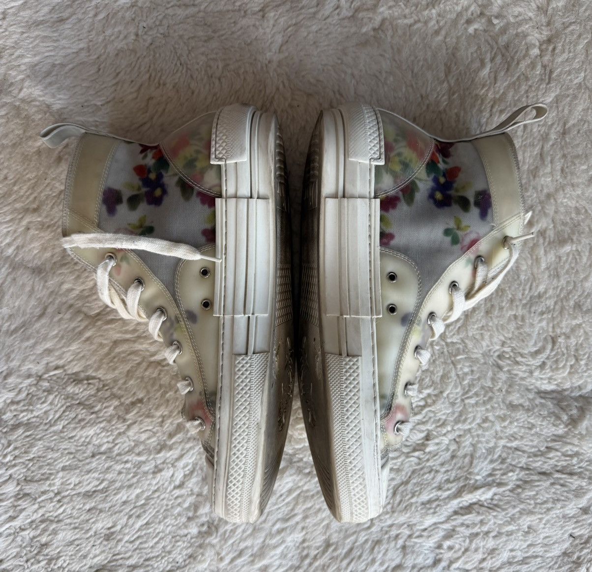 Dior Flowers Pattern Hitop Size US 10 / EU 43 - 4 Thumbnail
