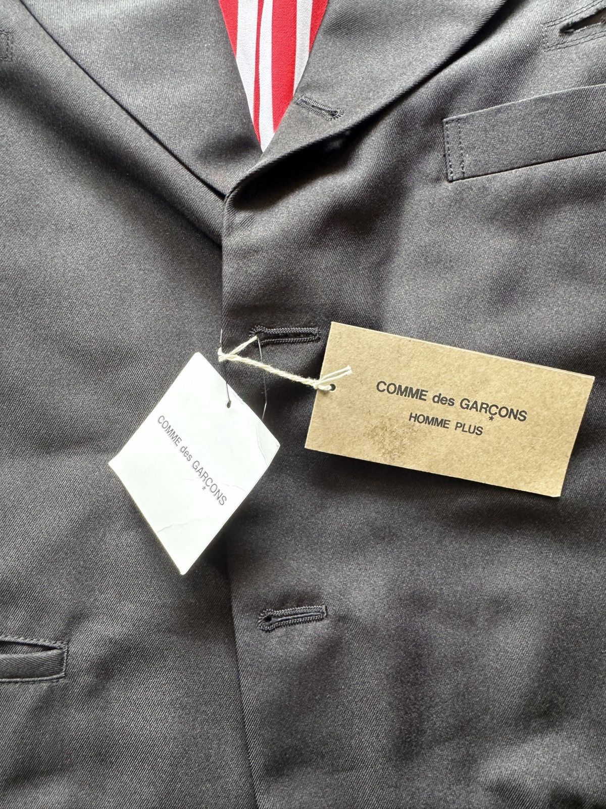 Comme des Garcons Homme Plus Comme Des Garçon Homme Plus Black Asymmetric Coat SZ S Size 38R - 4 Thumbnail