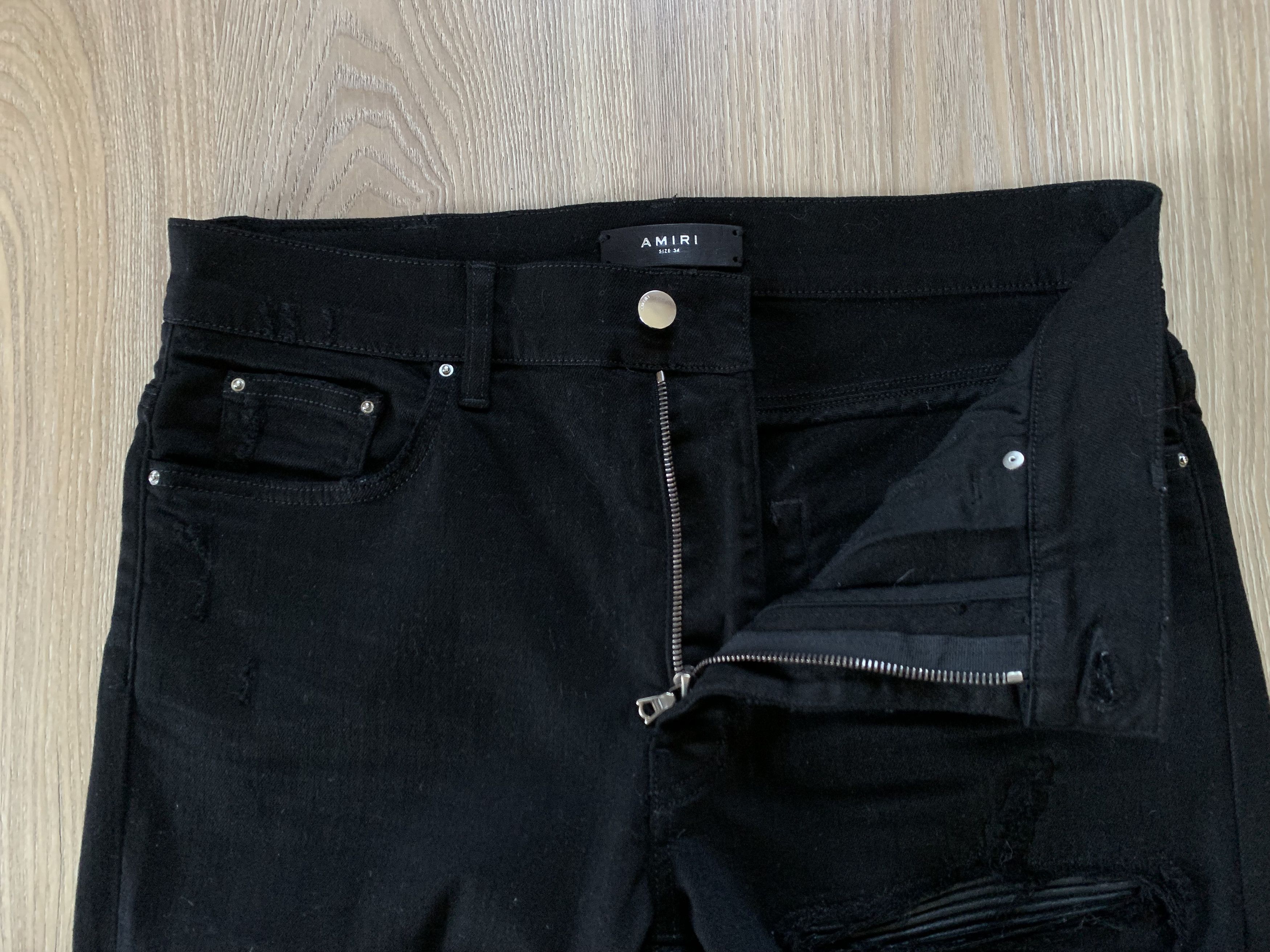 Amiri Amiri Stretch Black Ribbed Jeans Size US 34 / EU 50 - 6 Thumbnail