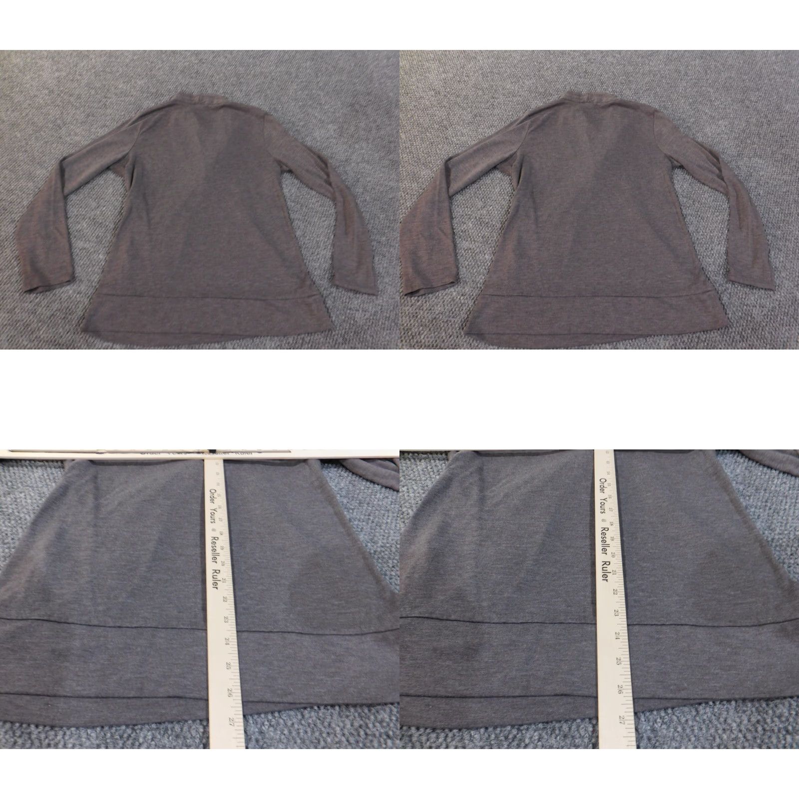 Ann Taylor Ann Taylor Sweater Pullover Women's L Gray Stretch Knit Polyester Rayon Spandex Regular Round Neck Long Sleeve Machine Washable Casual Modern Designer Size L / US 10 / IT 46 - 8 Thumbnail