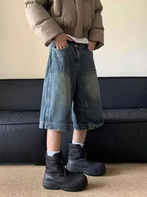 Japanese Brand × Vintage GOTH Vintage RETRO washed jorts shorts Size US 32 / EU 48 - 2 Thumbnail