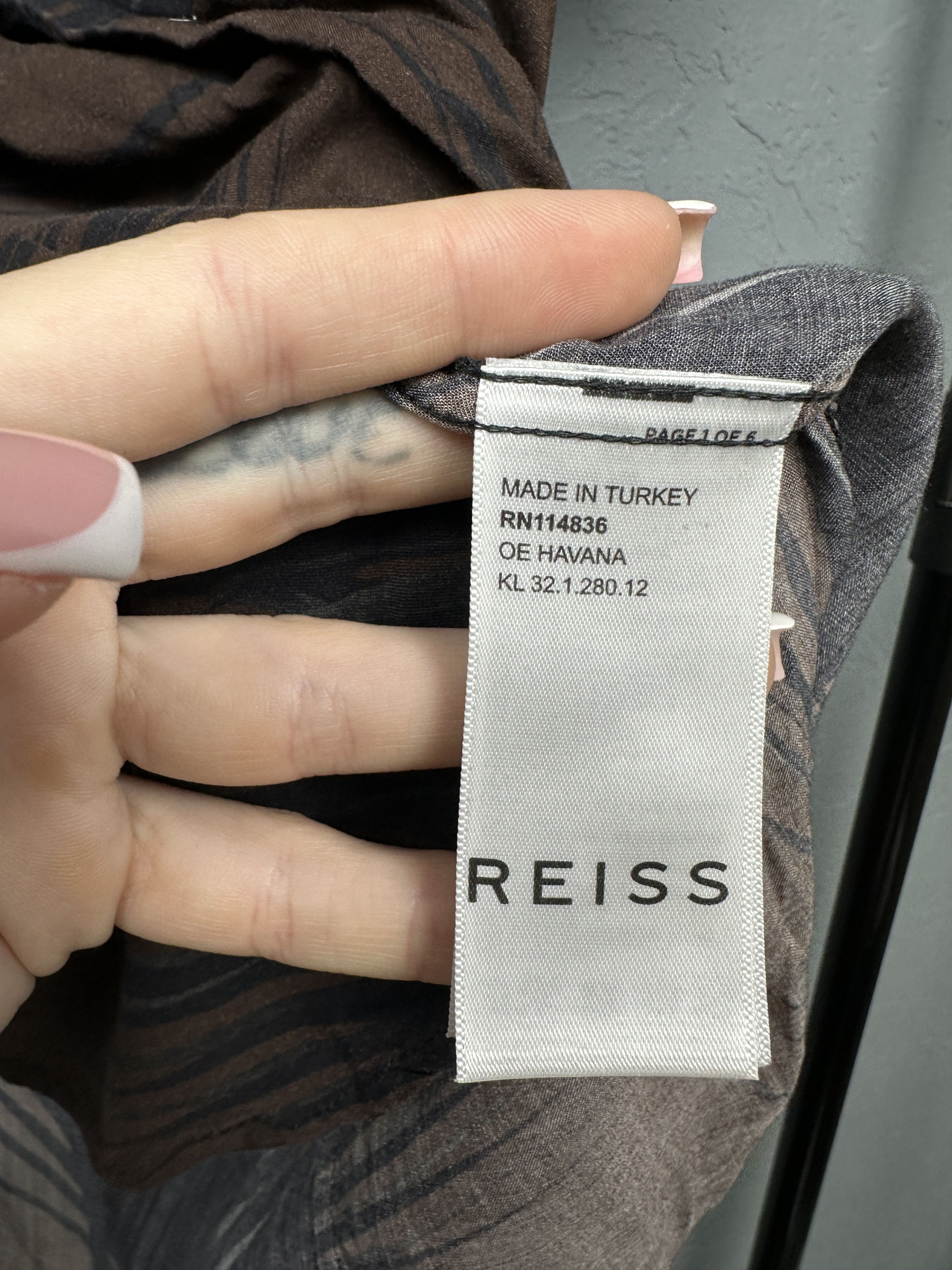 Reiss Reiss Mens Hawaiian Short Sleeve Shirt Size US L / EU 52-54 / 3 - 6 Thumbnail