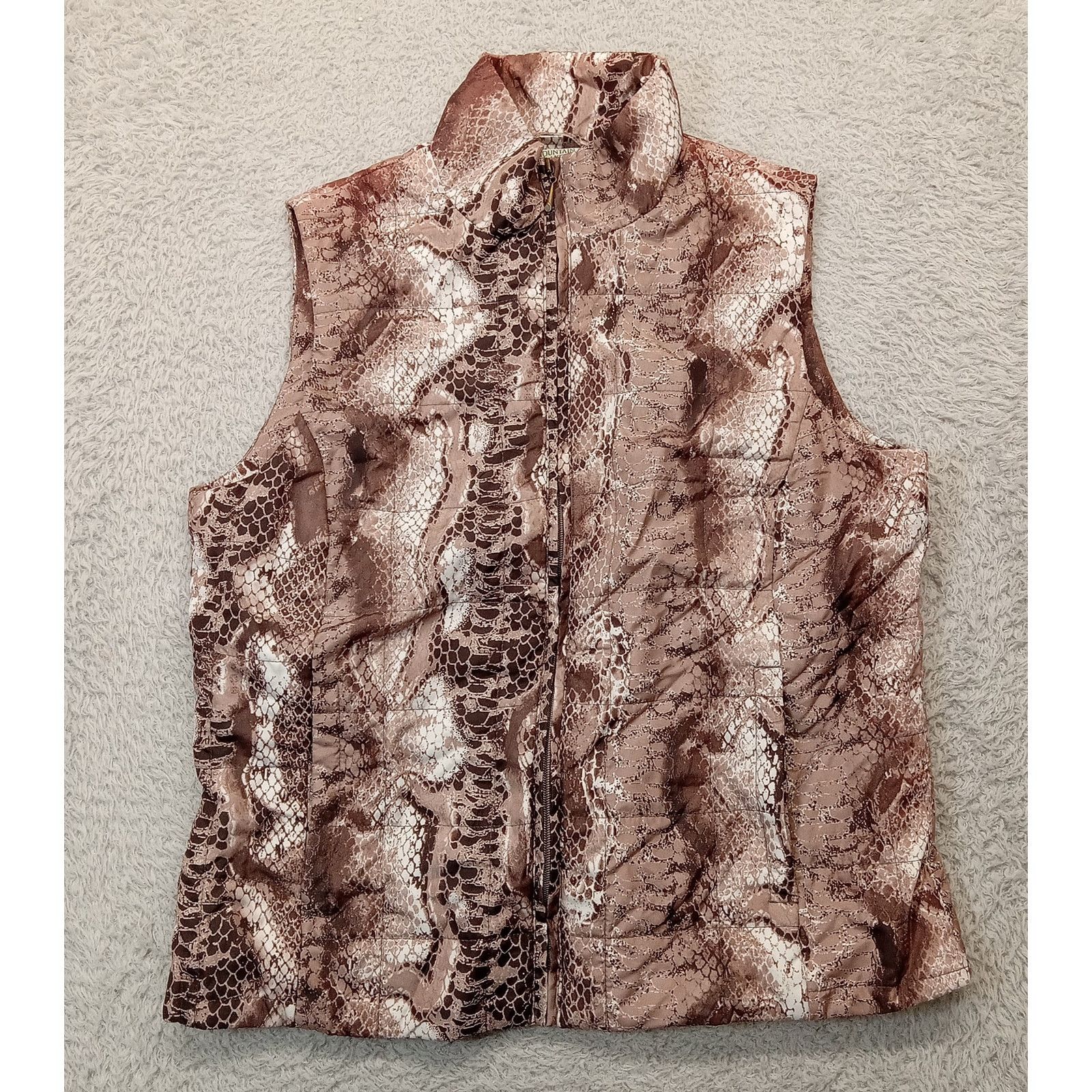 & Other Stories Mountain Lake Puffer Vest M Women's Brown Animal Print Size M / US 6-8 / IT 42-44 - 1 Thumbnail