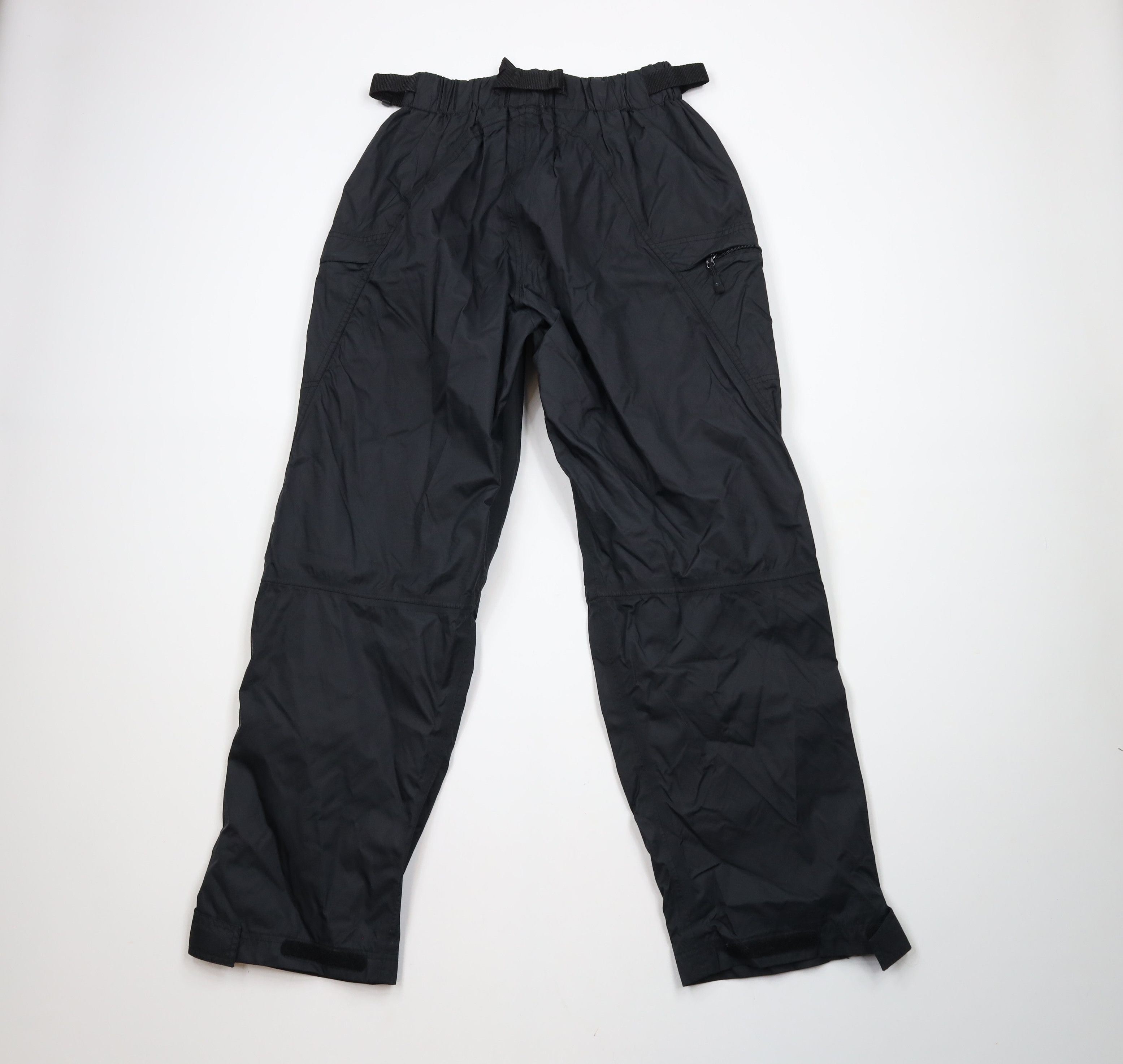 Vintage Vintage 90s Streetwear Wide Leg Cargo Rain Pants Black Size US 36 / EU 52 - 8 Thumbnail