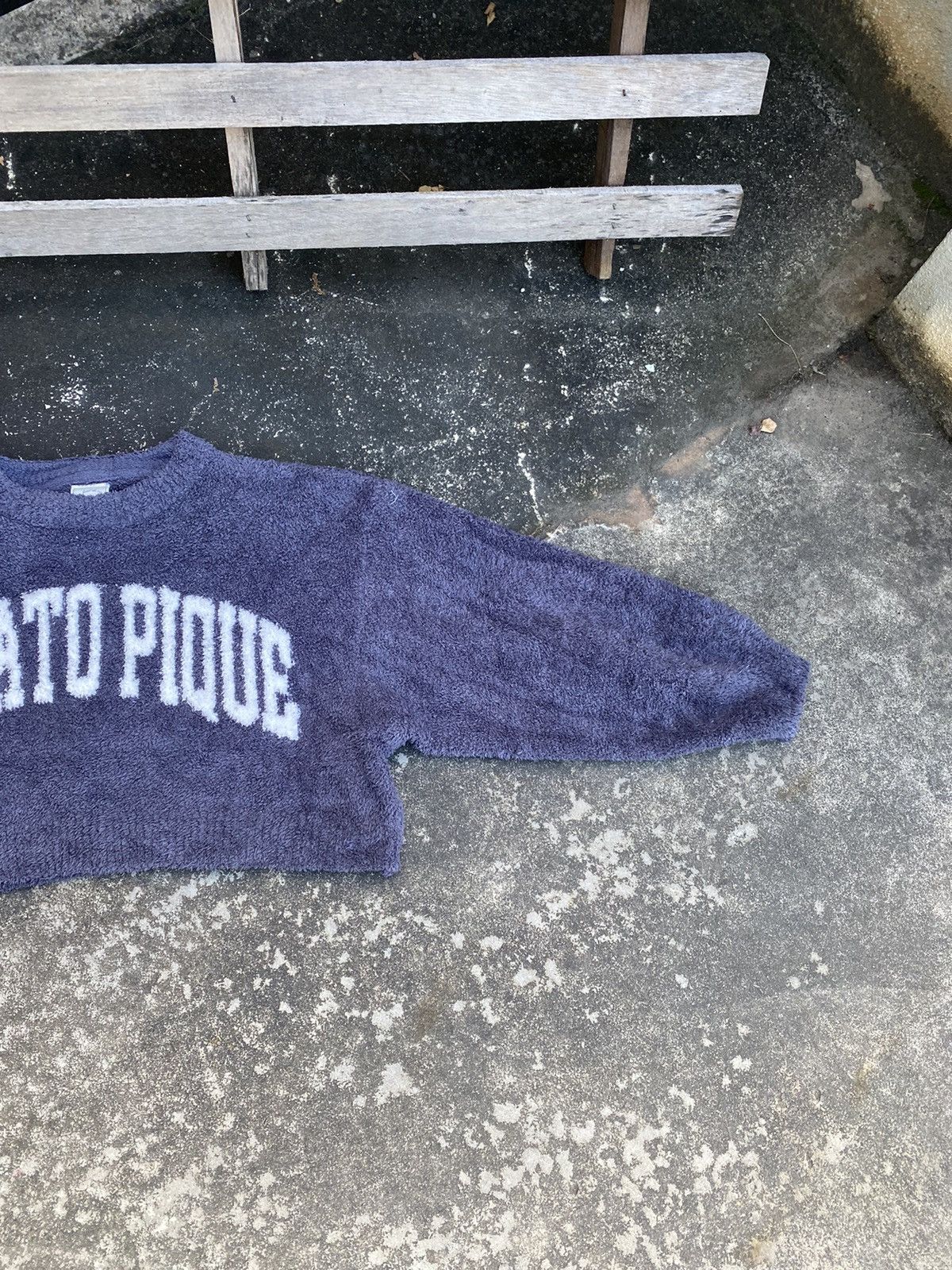 Japanese Brand Gelato Pique Homme Cropped Sherpa Sweatshirt Size US L / EU 52-54 / 3 - 3 Thumbnail