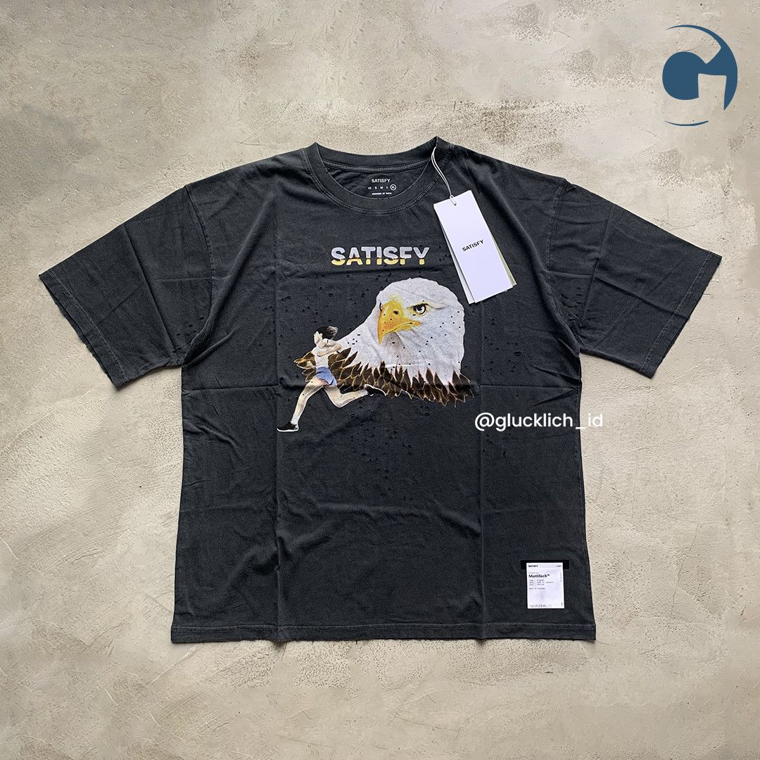 Satisfy Satisfy, MothTech ‘Eagle’ Tee in Aged Black Size US XL / EU 56 / 4 - 2 Thumbnail
