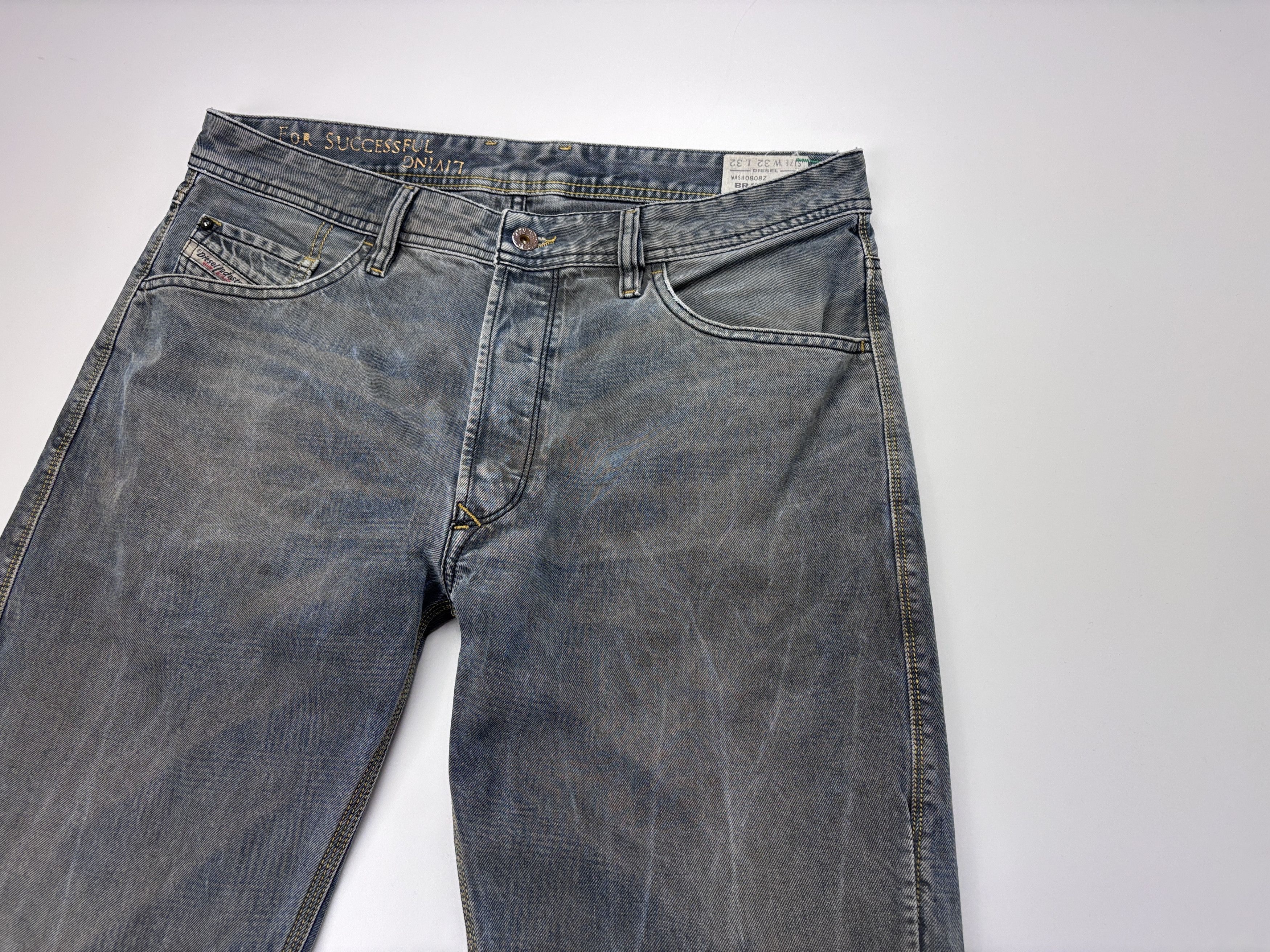 Diesel Diesel Bravefort Comfort-Carrot Acid Wash Jeans Size 32x32 Size US 32 / EU 48 - 2 Thumbnail