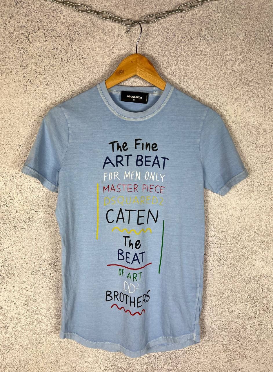 Dsquared2 Dsquared 2 The Fine Art Bean T Shirt Luxury Tee Size US S / EU 44-46 / 1 - 1 Thumbnail