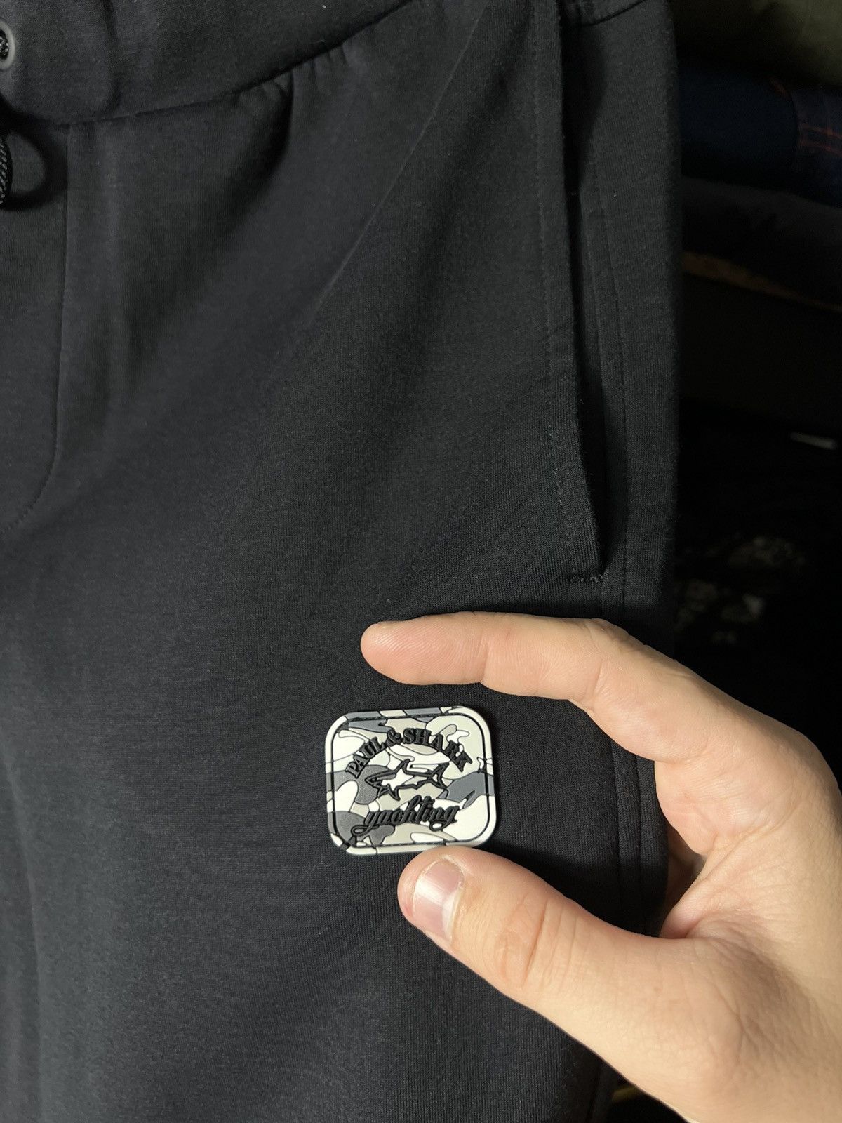 Paul & Shark 🦈 Paul & Shark Yachting Logo Sweatpants — Joggers - Black Size US 34 / EU 50 - 6 Thumbnail