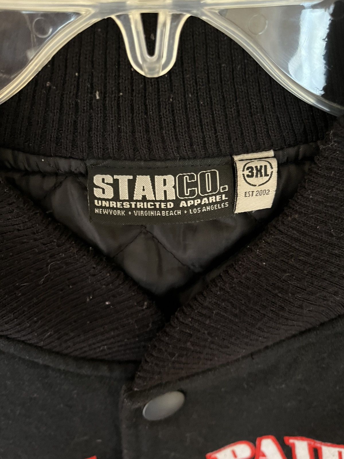 Vintage Y2K 2002 Star Co Unrestricted Apparel Varsity Bomber Jacket Size US XXL / EU 58 / 5 - 3 Thumbnail