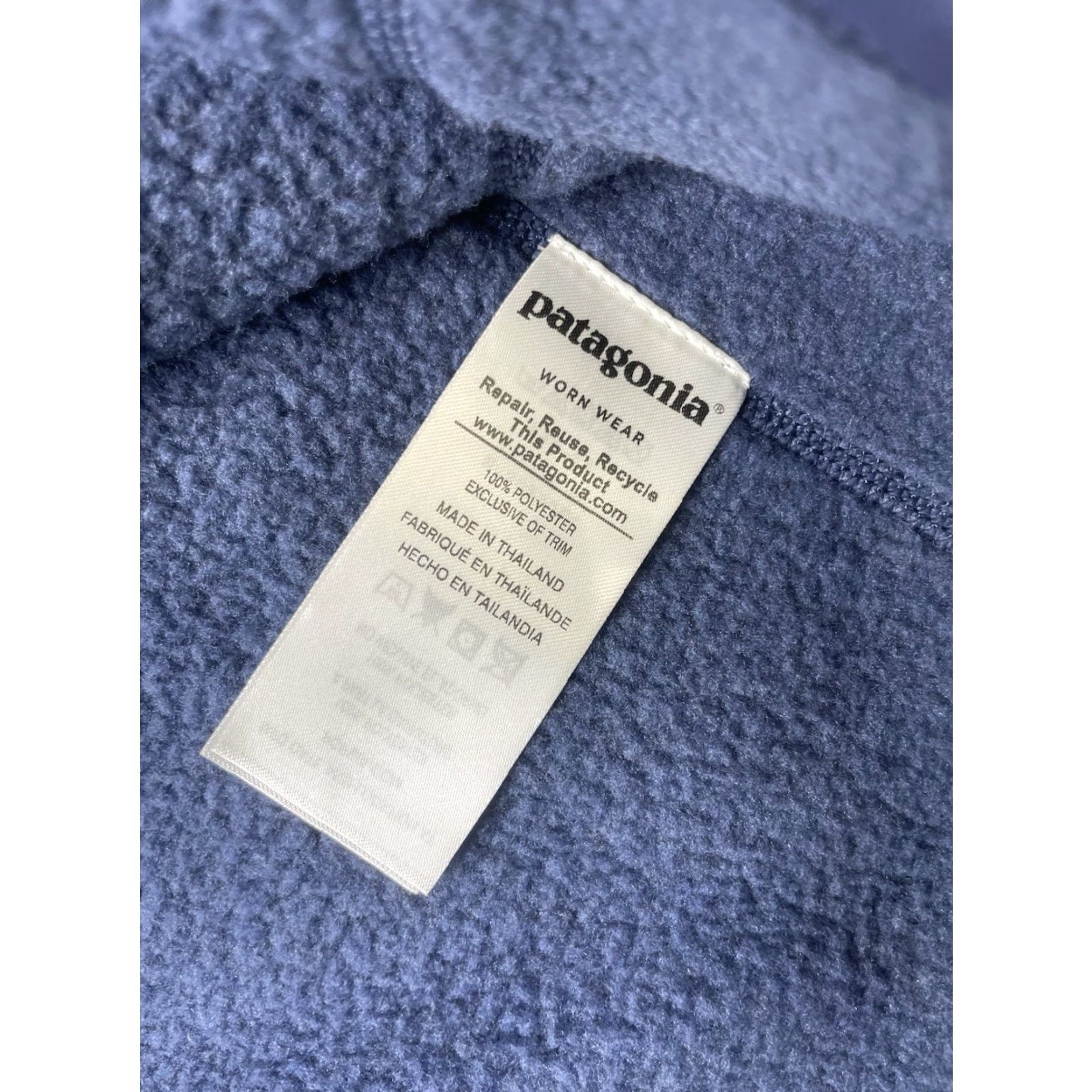 Patagonia Patagonia Sweater Men L 1/4 Zip Fleece Blue Regular Pullover Mock Neck Classic Outdoor All Seasons Size US L / EU 52-54 / 3 - 7 Thumbnail