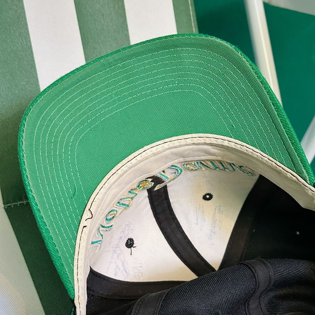 Sports Specialties × Vintage Vintage Hat Notre Dame Irish Scrip Double Line Size ONE SIZE - 10 Thumbnail