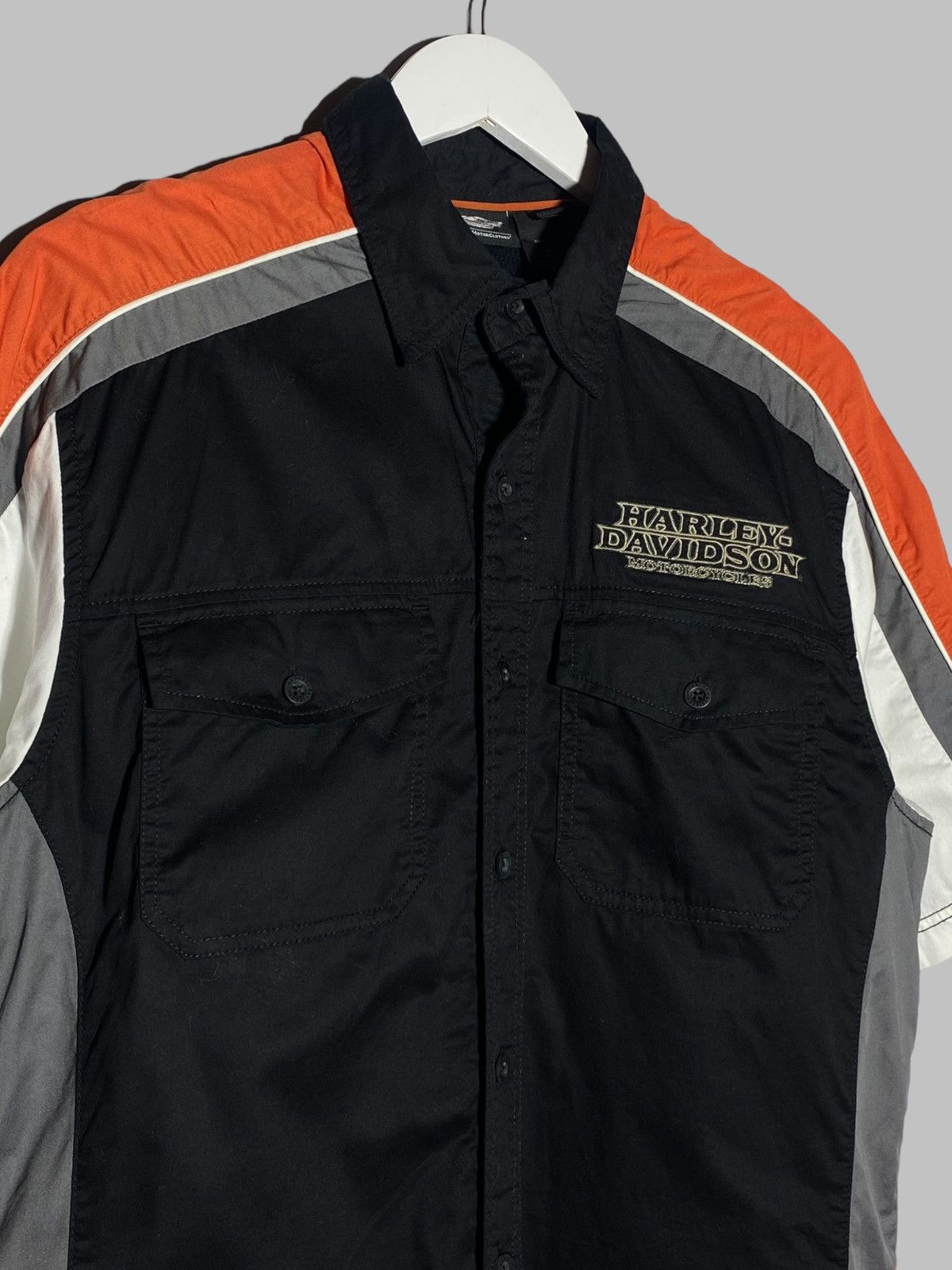 Harley Davidson 🔥 HARLEY-DAVIDSON FLAME RACING SHIRT Y2K BIKER STYLE VIBES Size US M / EU 48-50 / 2 - 5 Thumbnail