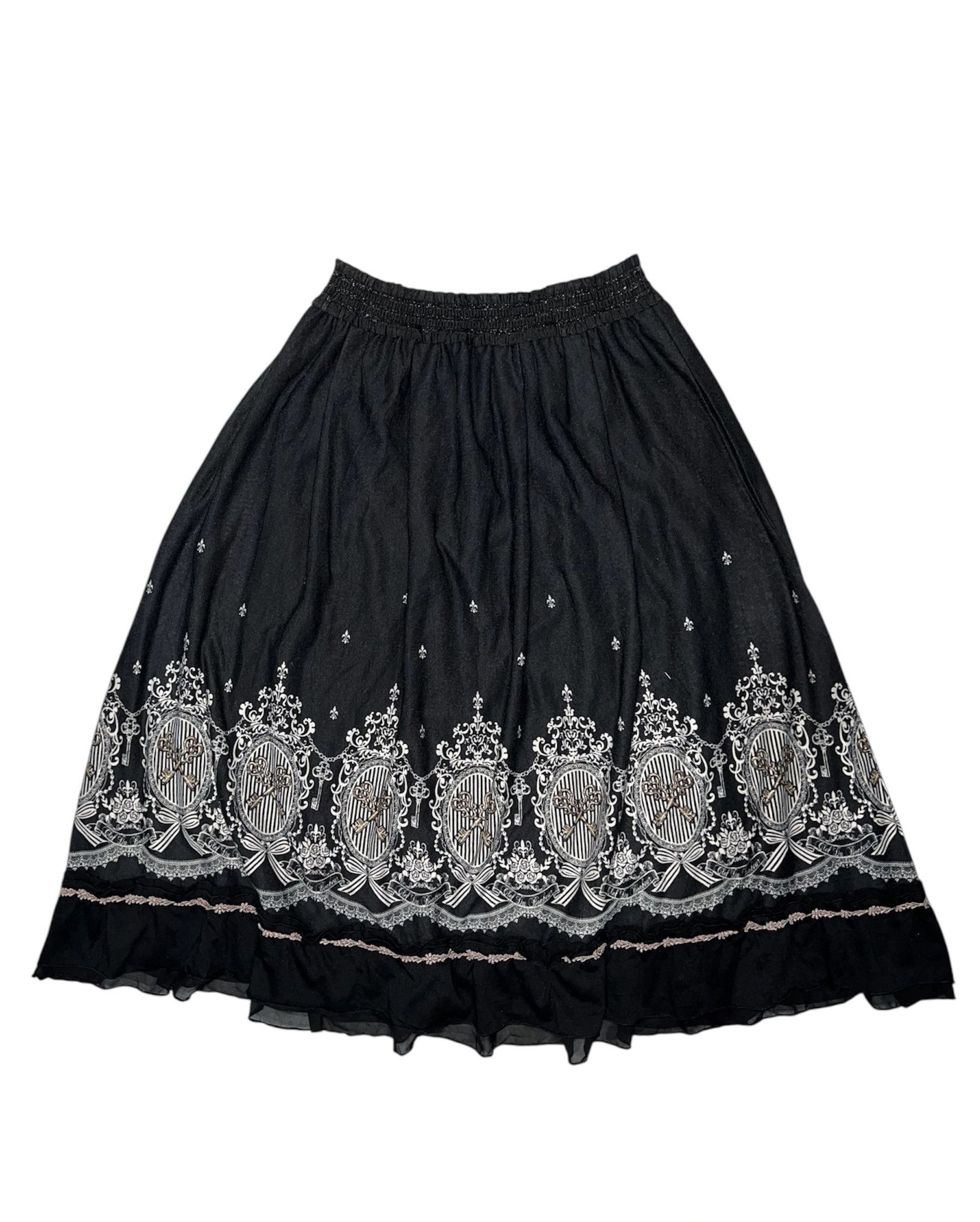 Japanese Brand Axes femme lolita midi skirt 🖤 Size 26" / US 2 / IT 38 - 2 Thumbnail