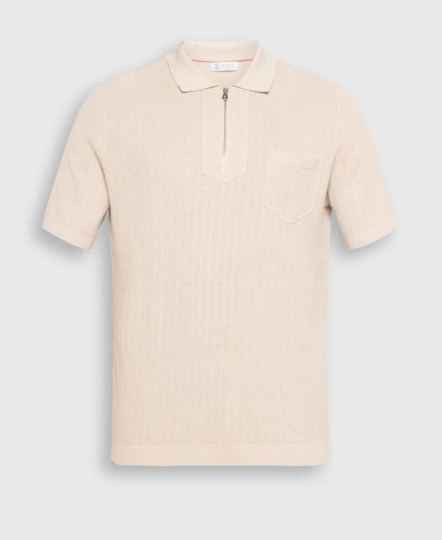 Brunello Cucinelli Knitted polo shirt Size US S / EU 44-46 / 1 - 1 Thumbnail