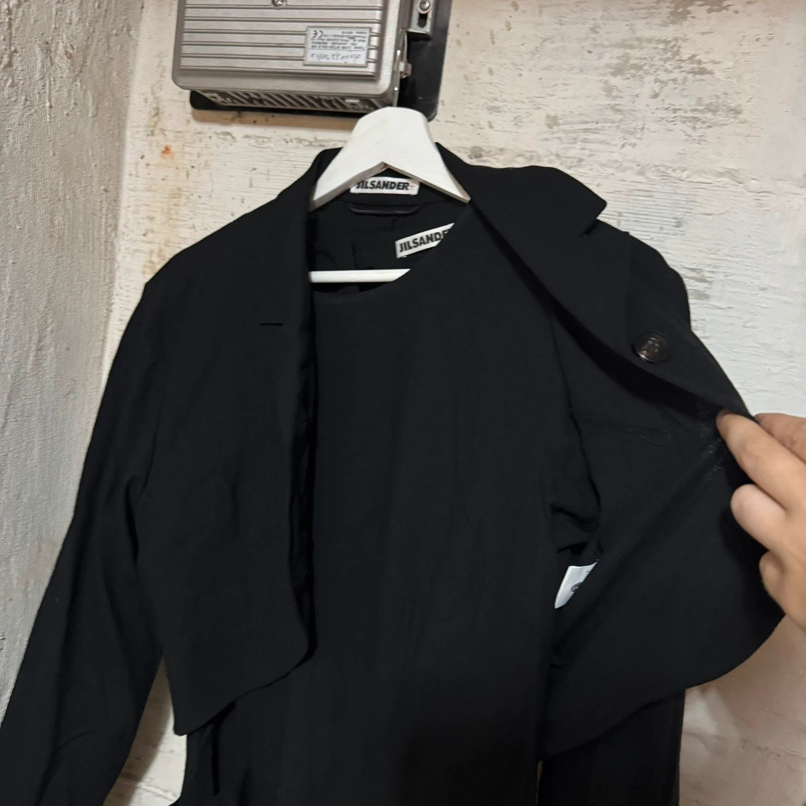 Jil Sander Vintage Jil Sander 80s set croped blazer + pocket dress Size S / US 4 / IT 40 - 5 Thumbnail