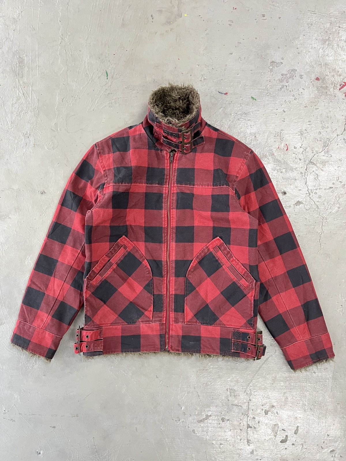 Greg Lauren VINTAGE WOOLRICH B-3 SAINT LAURENT INSPIRED TARTAN JACKET Size US M / EU 48-50 / 2 - 2 Thumbnail