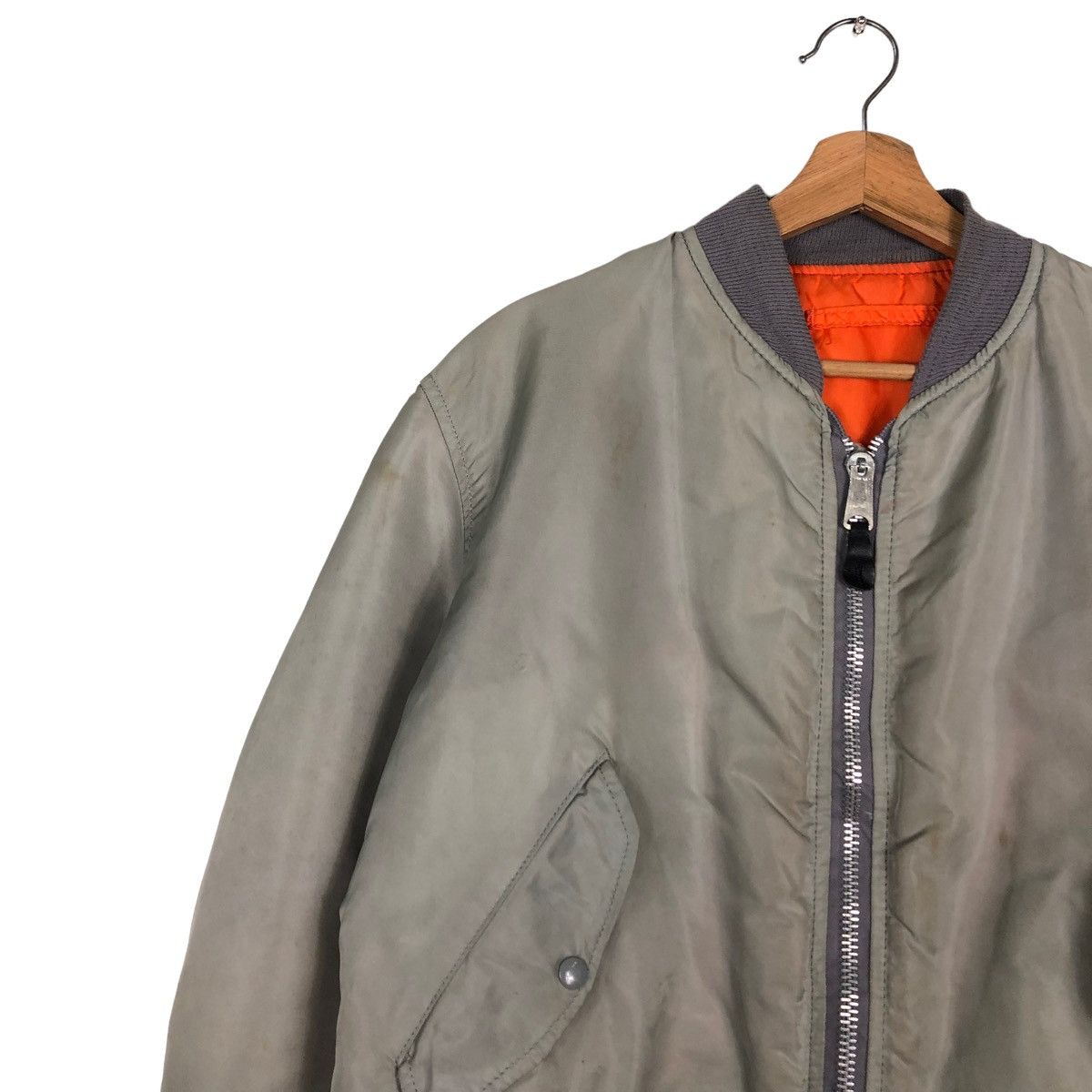 Vintage 🔥VINTAGE REVERSIBLE MA-1 BOMBER JACKET ALPHA INDUSTRIES Size US M / EU 48-50 / 2 - 7 Thumbnail