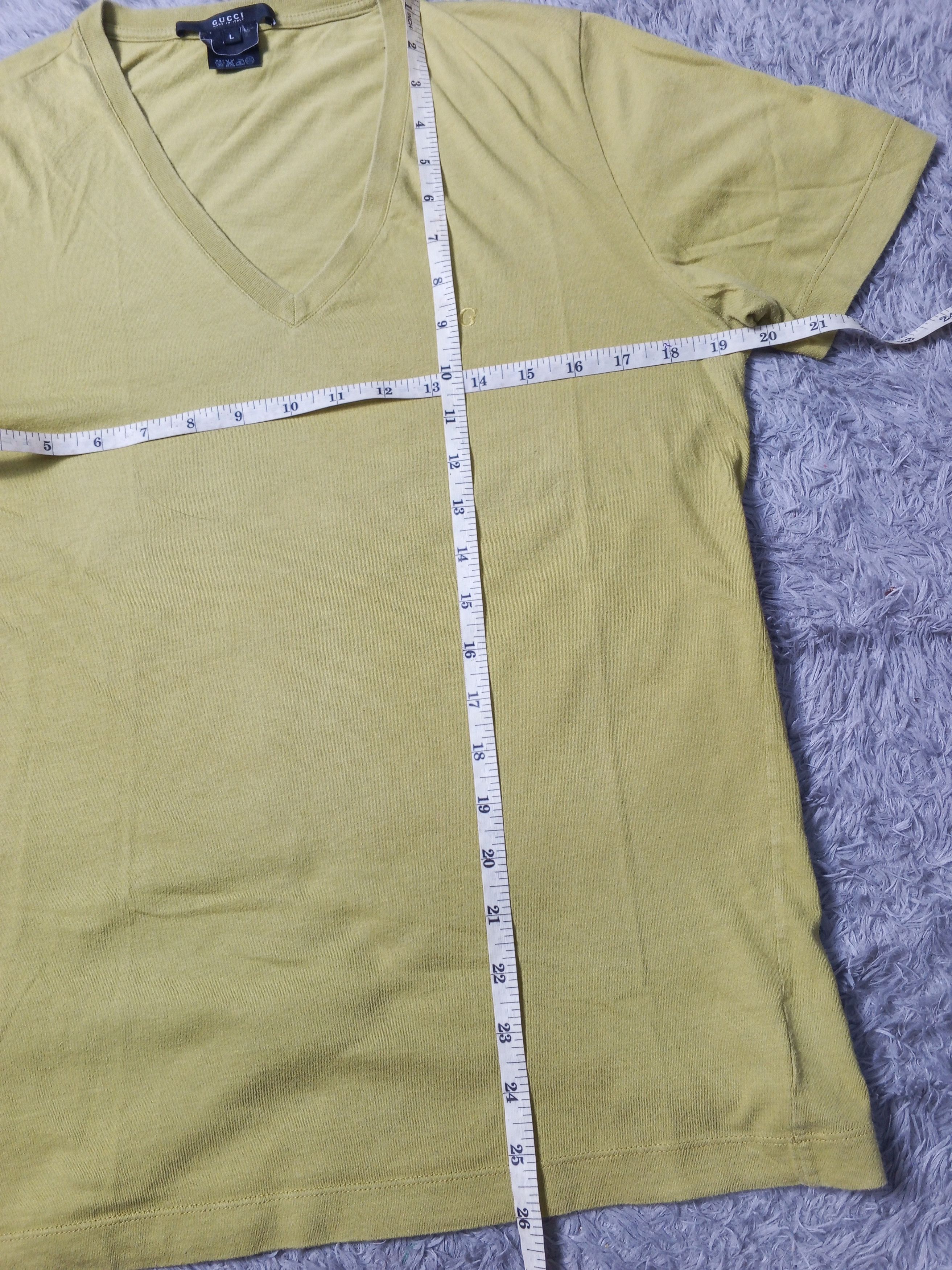 Gucci Gucci V Neck Tshirt Size US L / EU 52-54 / 3 - 5 Thumbnail