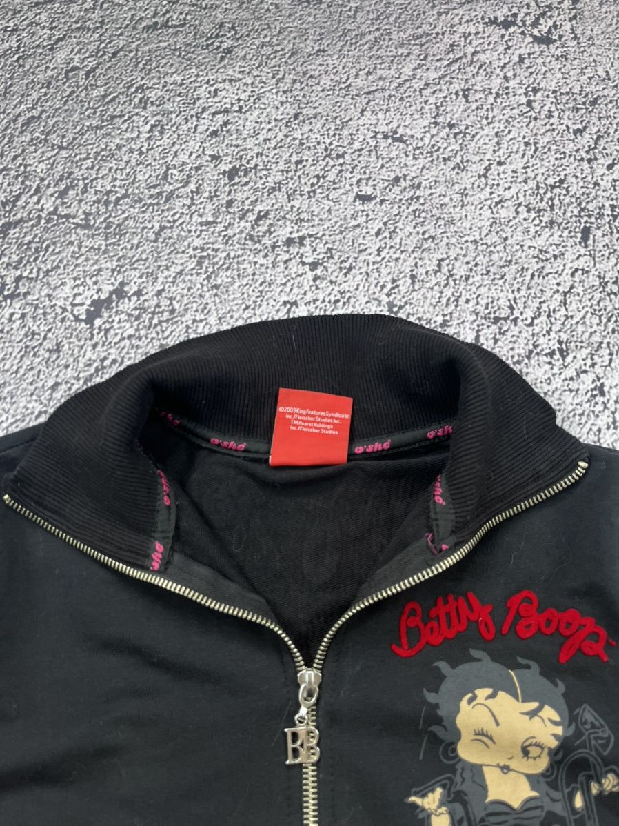 Japanese Brand Vintage Betty Boop Rhinestones Zip Up streetwear rare Size US M / EU 48-50 / 2 - 10 Thumbnail