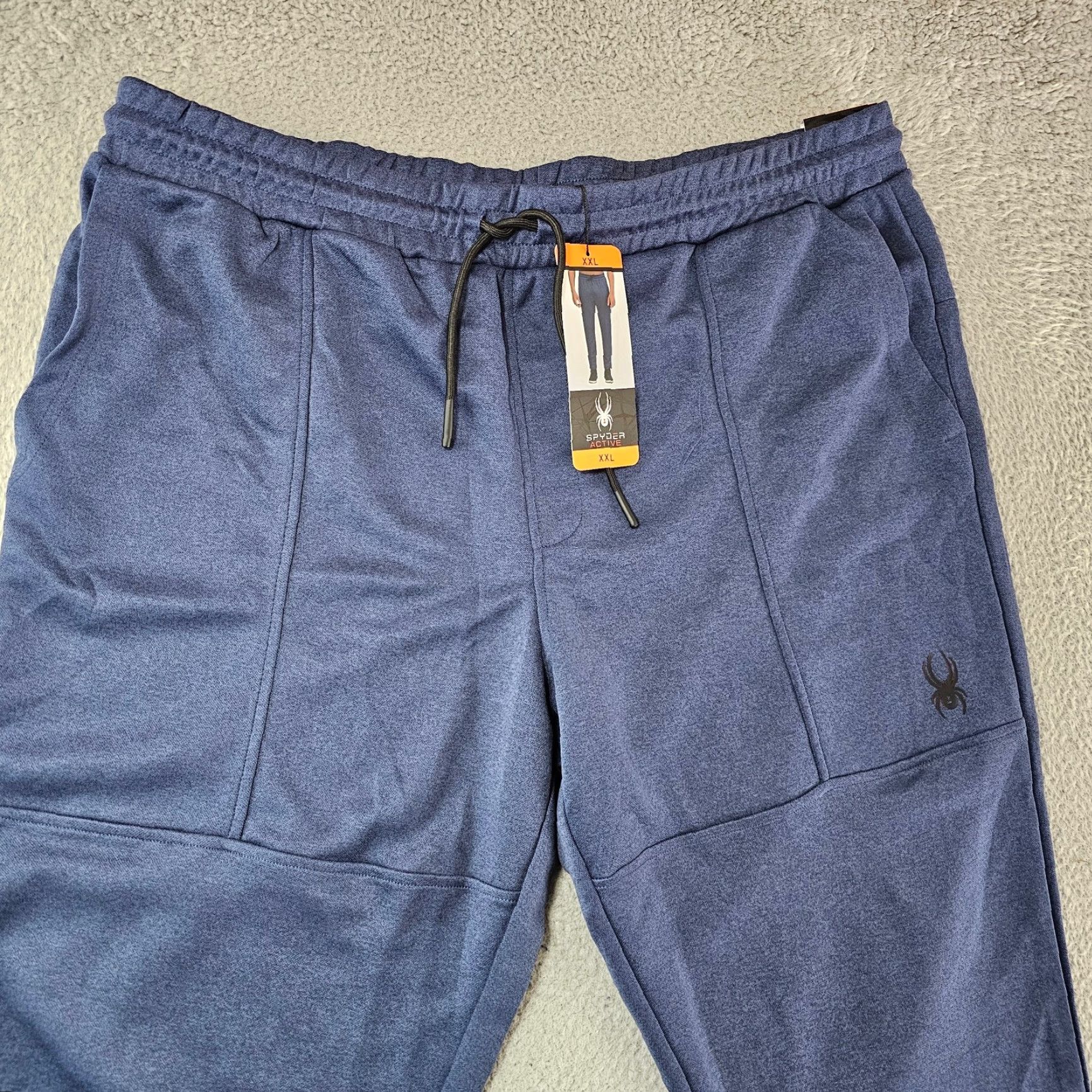 Spyder Spyder Active Men’s XXL Jogger Pant Blue Moisture Wicking Breathable Tapered Leg Size US 39 - 2 Thumbnail