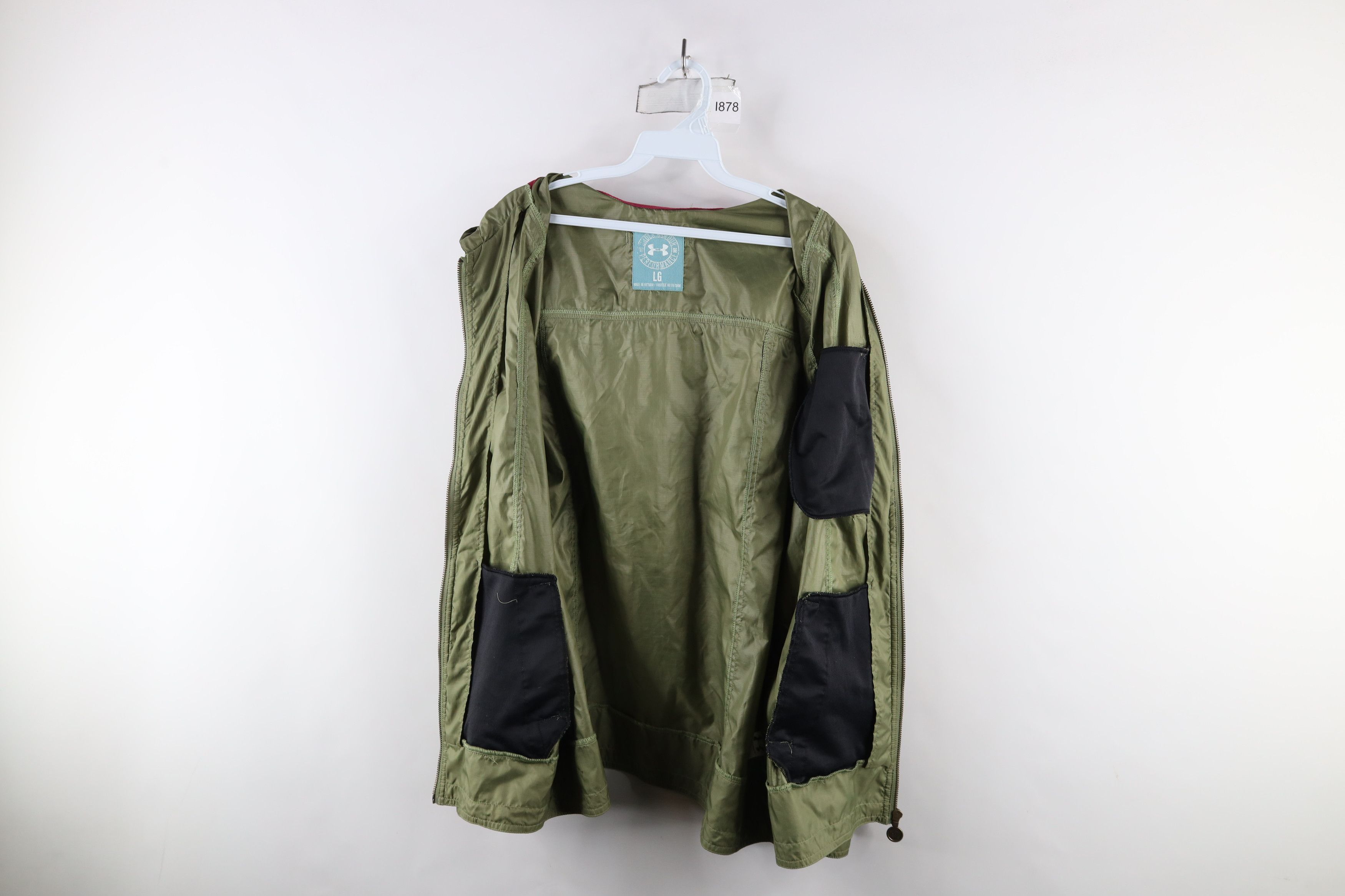 Under Armour × Vintage Under Armour Ripstop Military Style Hooded Rain Jacket Size L / US 10 / IT 46 - 8 Thumbnail
