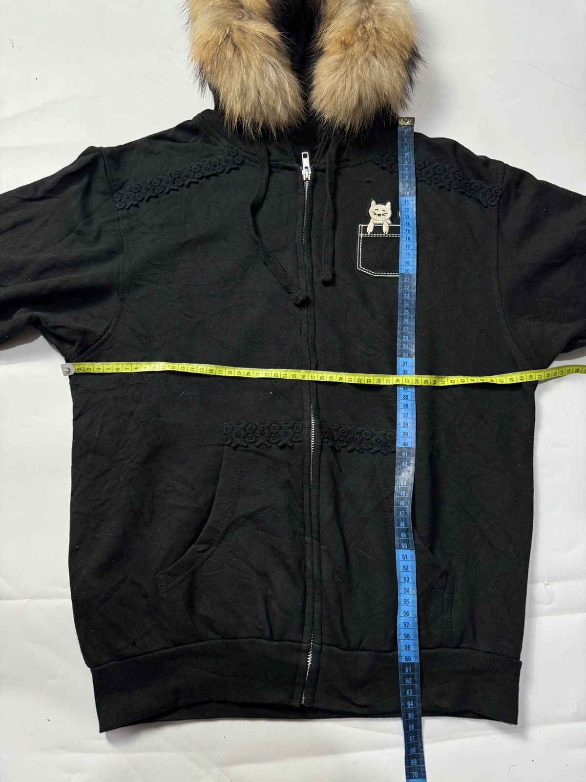 Japanese Brand Fur Hoodie Anna Sui Black Archive Style Ifsix Lgb Size US M / EU 48-50 / 2 - 6 Thumbnail